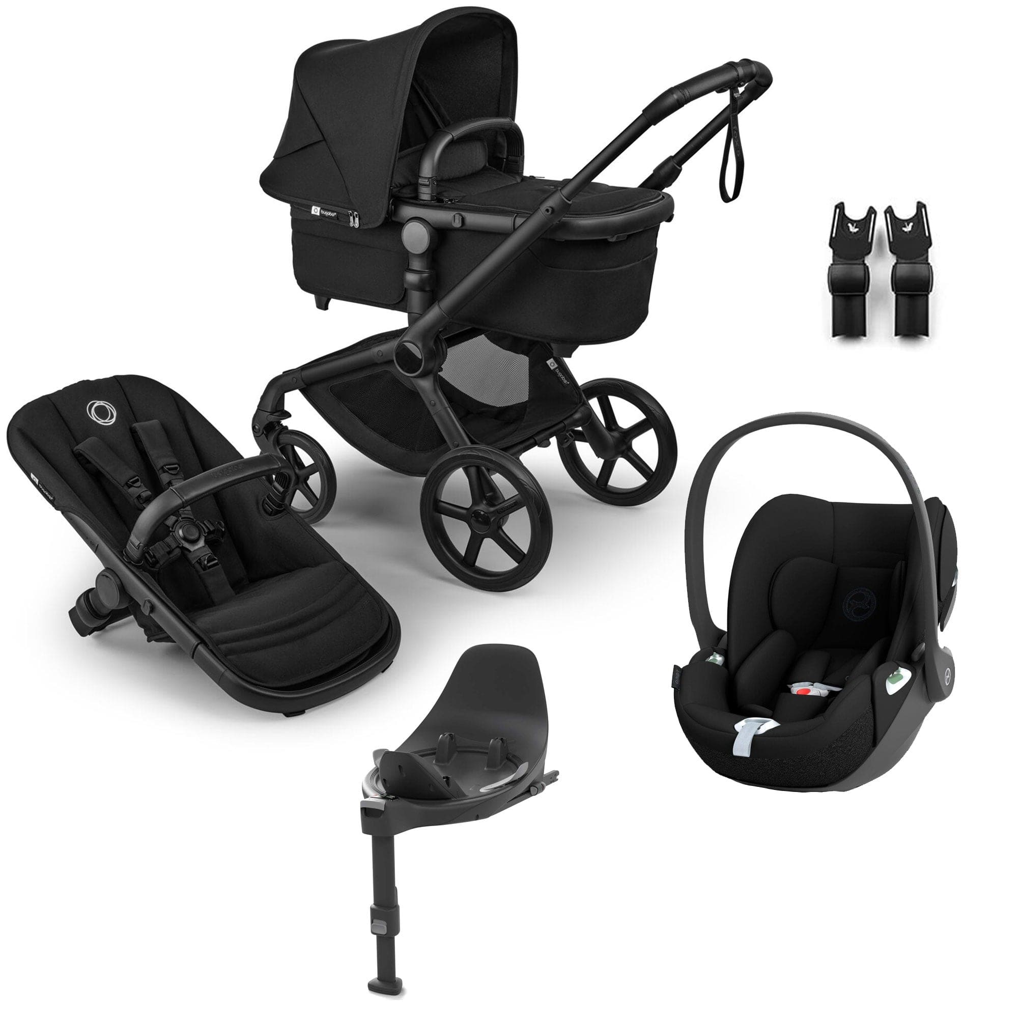 Bugaboo travel systems Bugaboo Fox 5 Renew Cybex Travel System - Heritage Black 18838-TS-CLT-BLA