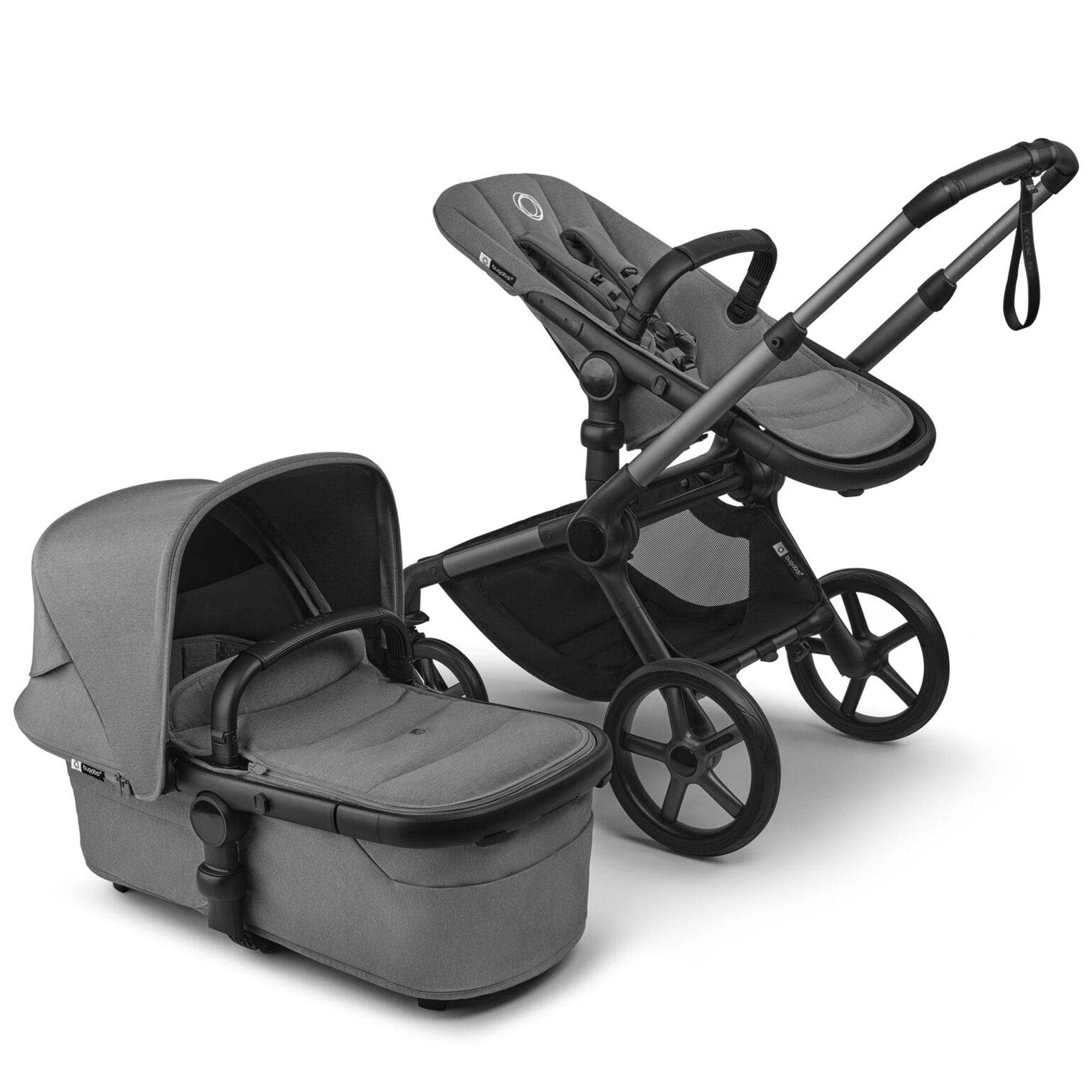 Bugaboo travel systems Bugaboo Fox 5 Renew Cybex Travel System - Moon Grey