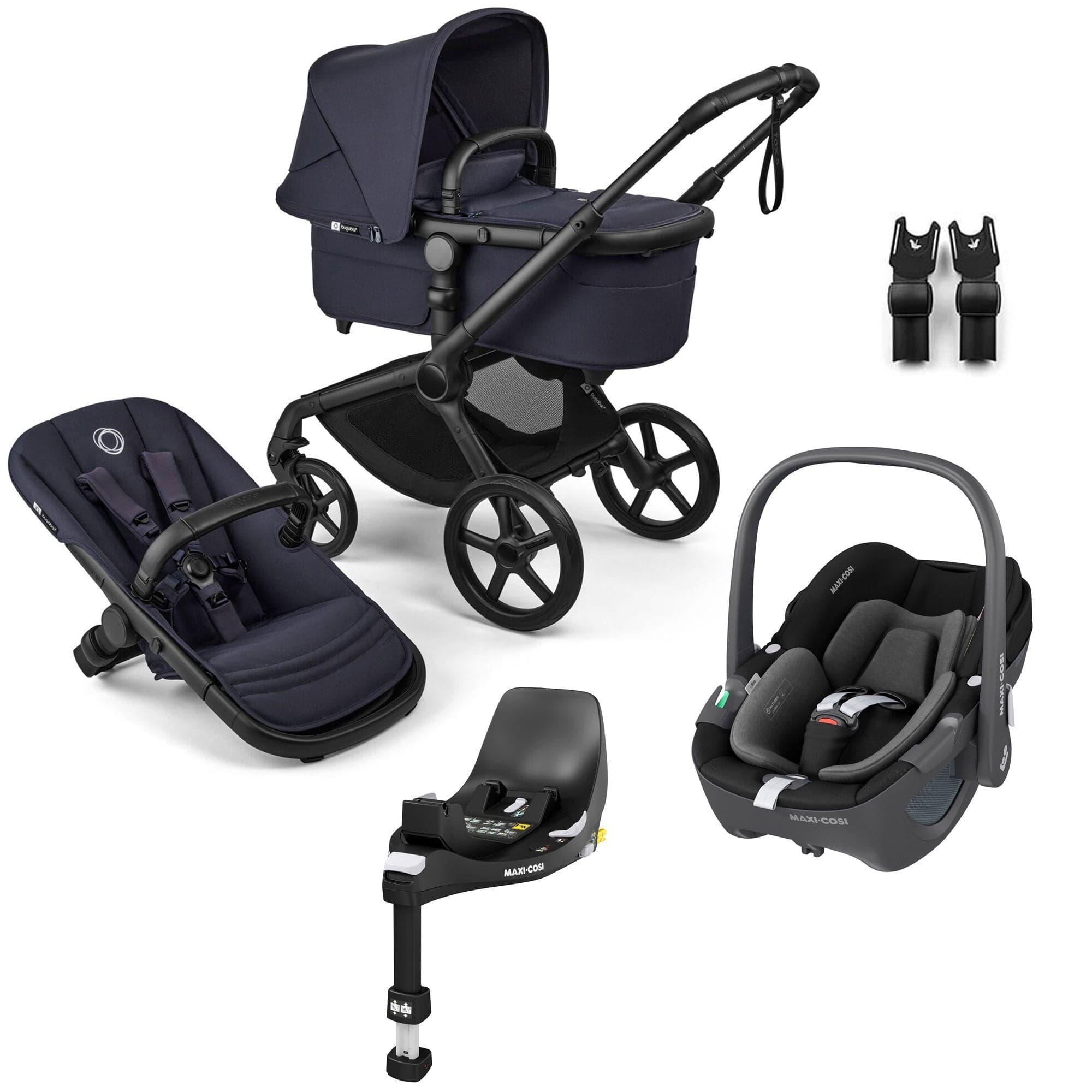 Bugaboo travel systems Bugaboo Fox 5 Renew Maxi-Cosi Travel System - Deep Indigo 18856-TS-PEB-IND
