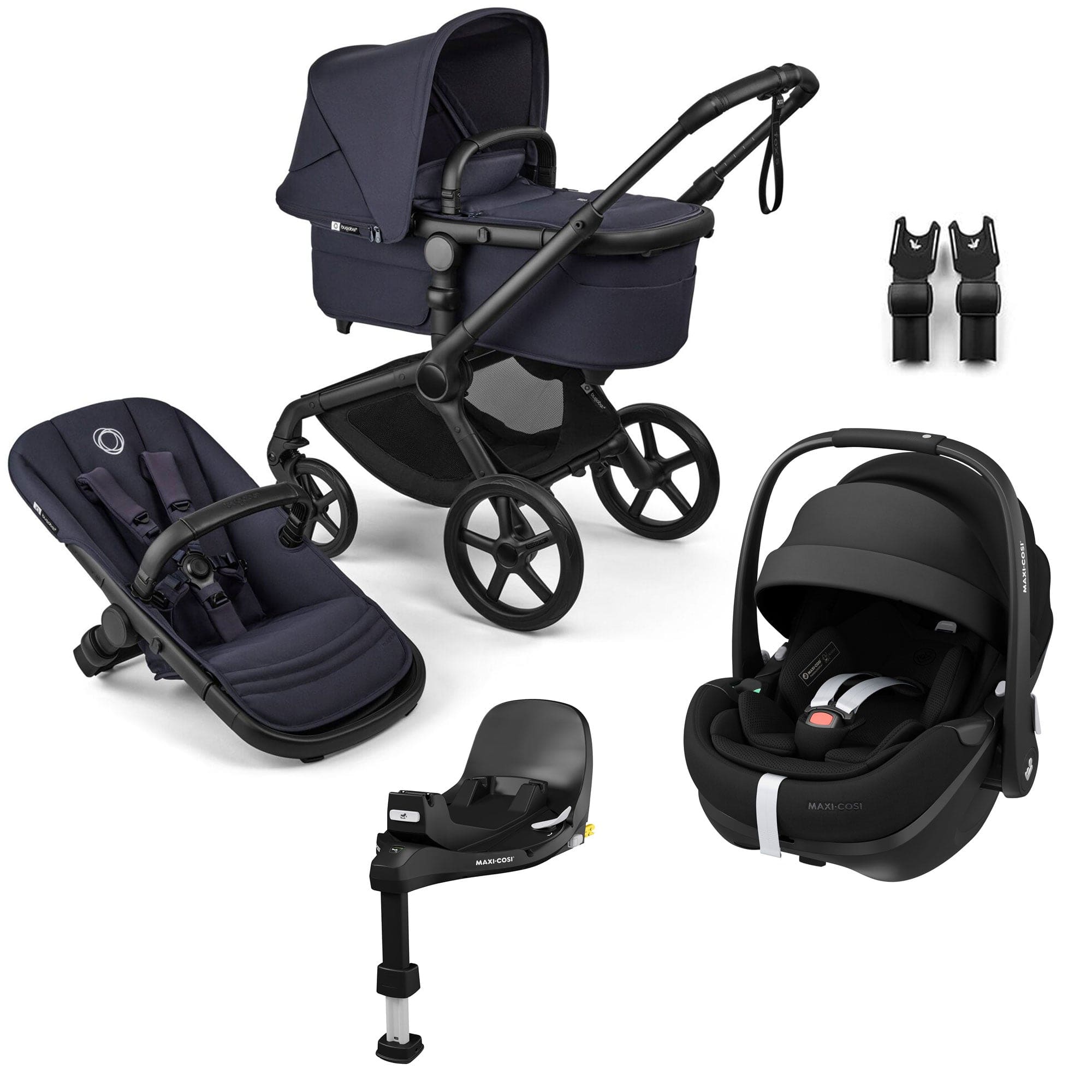 Bugaboo travel systems Bugaboo Fox 5 Renew Maxi-Cosi Travel System - Deep Indigo 18861-TS-PV2-IND