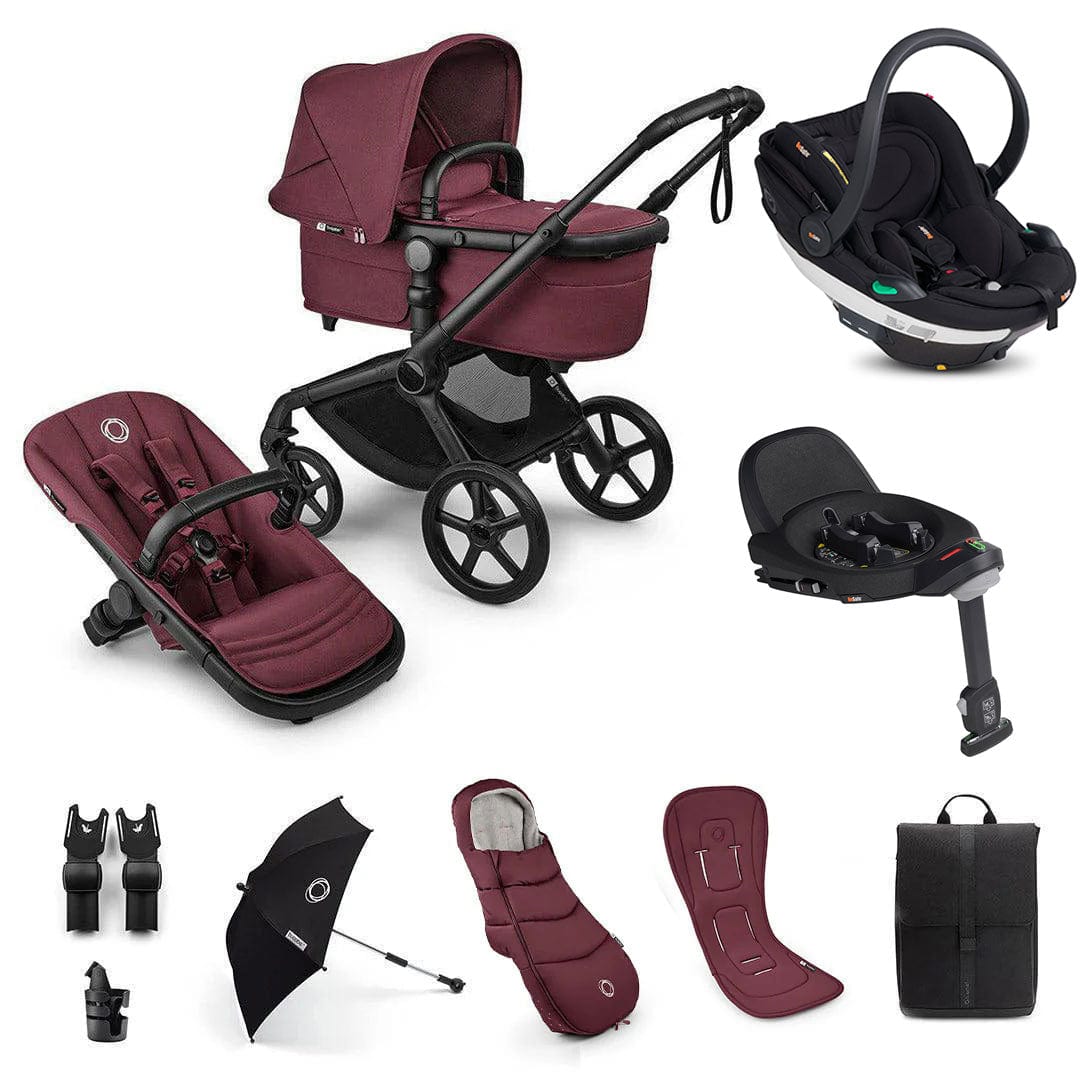 Bugaboo travel systems Bugaboo Fox 5 Renew Ultimate BeSafe Bundle - Dark Cherry 18825-ULT-BEY-CHE