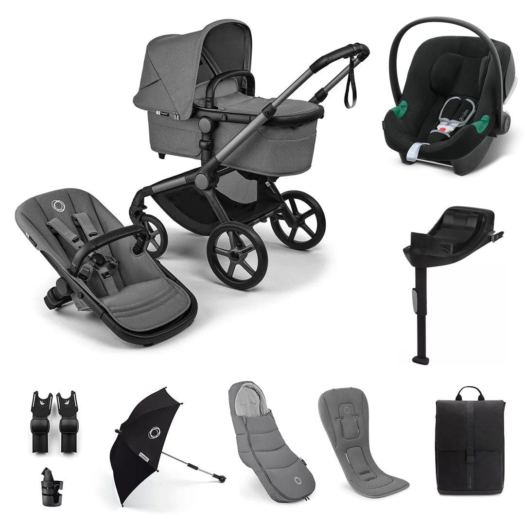 Bugaboo travel systems Bugaboo Fox 5 Renew Ultimate Cybex Bundle - Moon Grey 18787-ULT-ATO-GRE