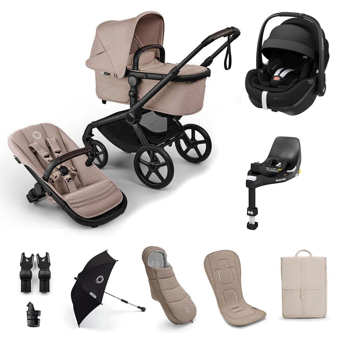Bugaboo travel systems Bugaboo Fox 5 Renew Ultimate Maxi-Cosi Bundle - Desert Taupe 18794-ULT-PV2-TAU