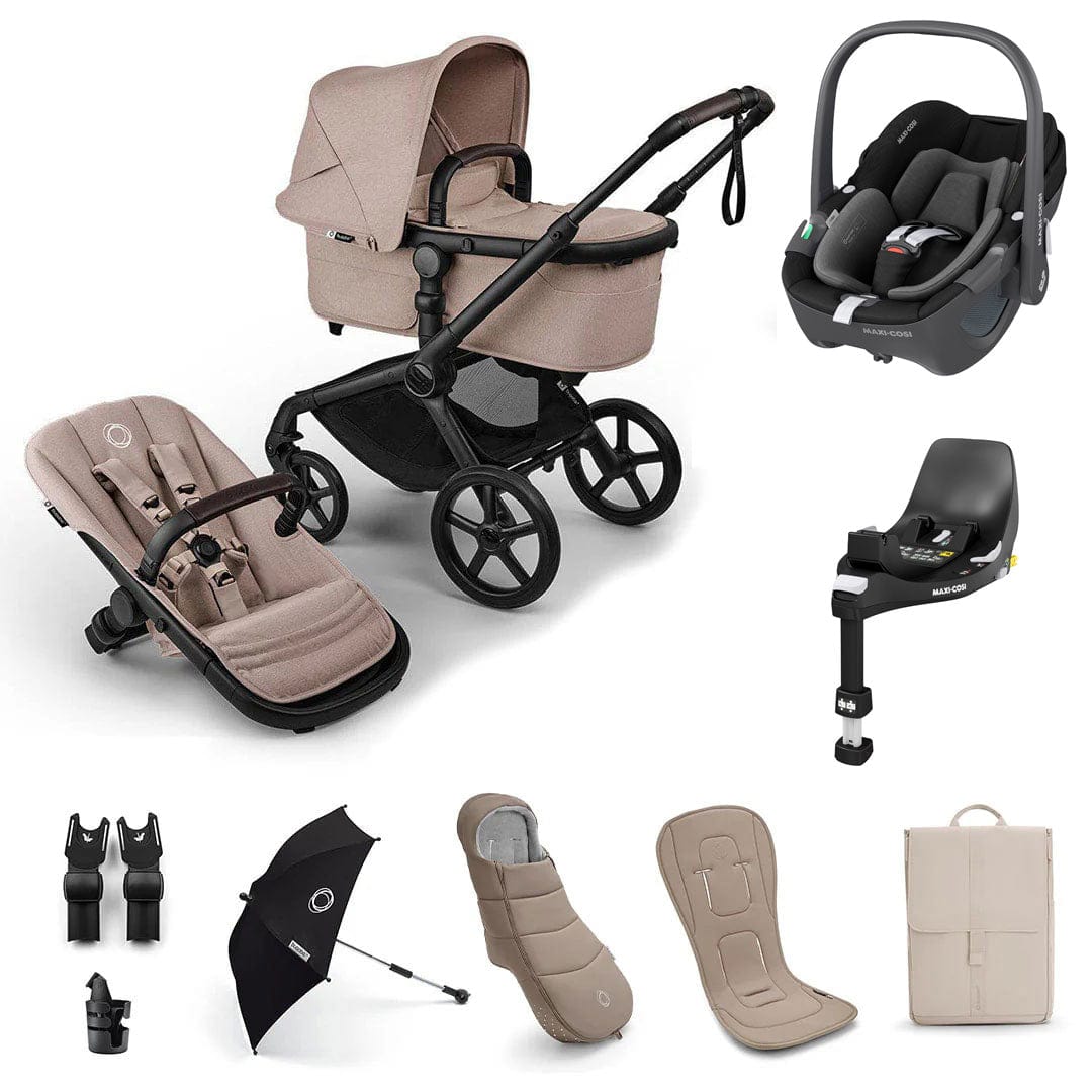 Bugaboo travel systems Bugaboo Fox 5 Renew Ultimate Maxi-Cosi Bundle - Desert Taupe 18800-ULT-PEB-TAU
