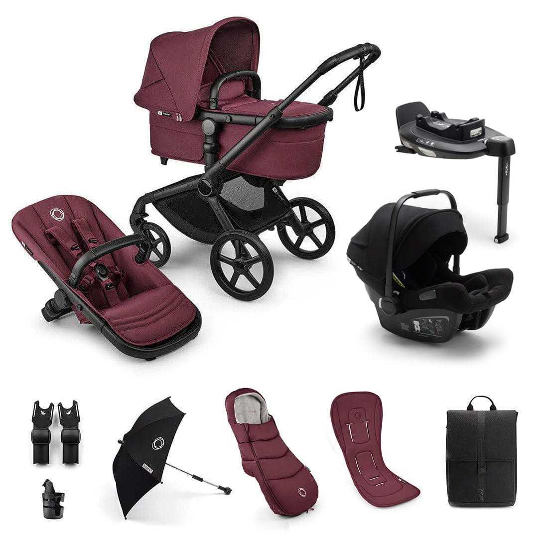 Bugaboo travel systems Bugaboo Fox 5 Renew Ultimate Newborn Bundle - Dark Cherry 18785-ULT-NEW-CHE
