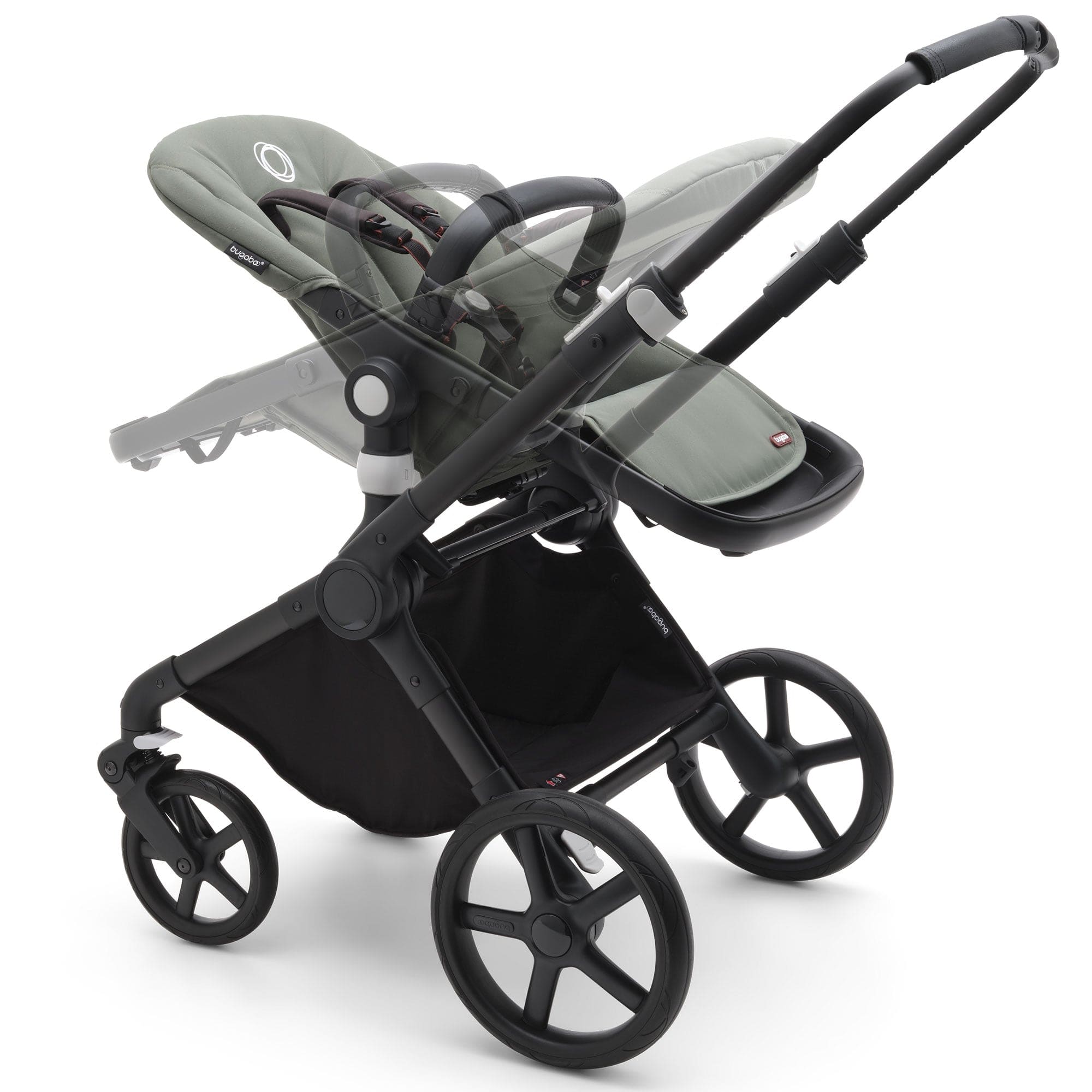 Bugaboo travel systems Bugaboo Fox Cub Cybex Travel System - Black/Forest Green