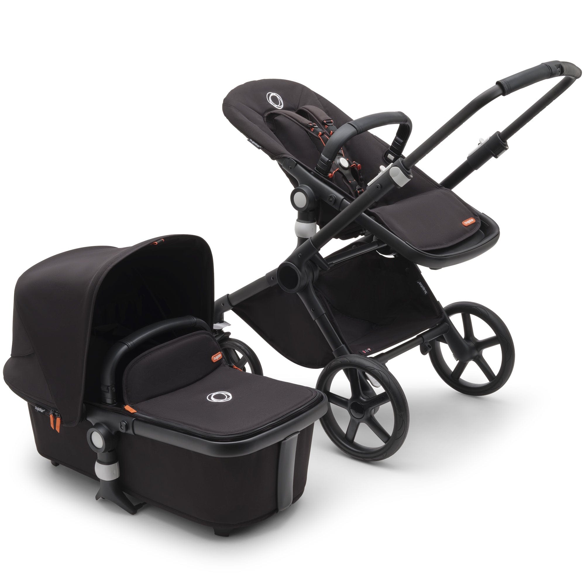 Bugaboo travel systems Bugaboo Fox Cub Cybex Travel System - Black/Midnight Black