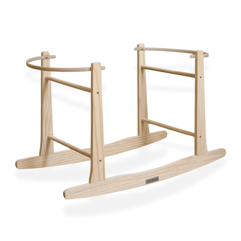 Clair De Lune moses basket stands Clair De Lune Rocking Moses Stand Natural CL1556