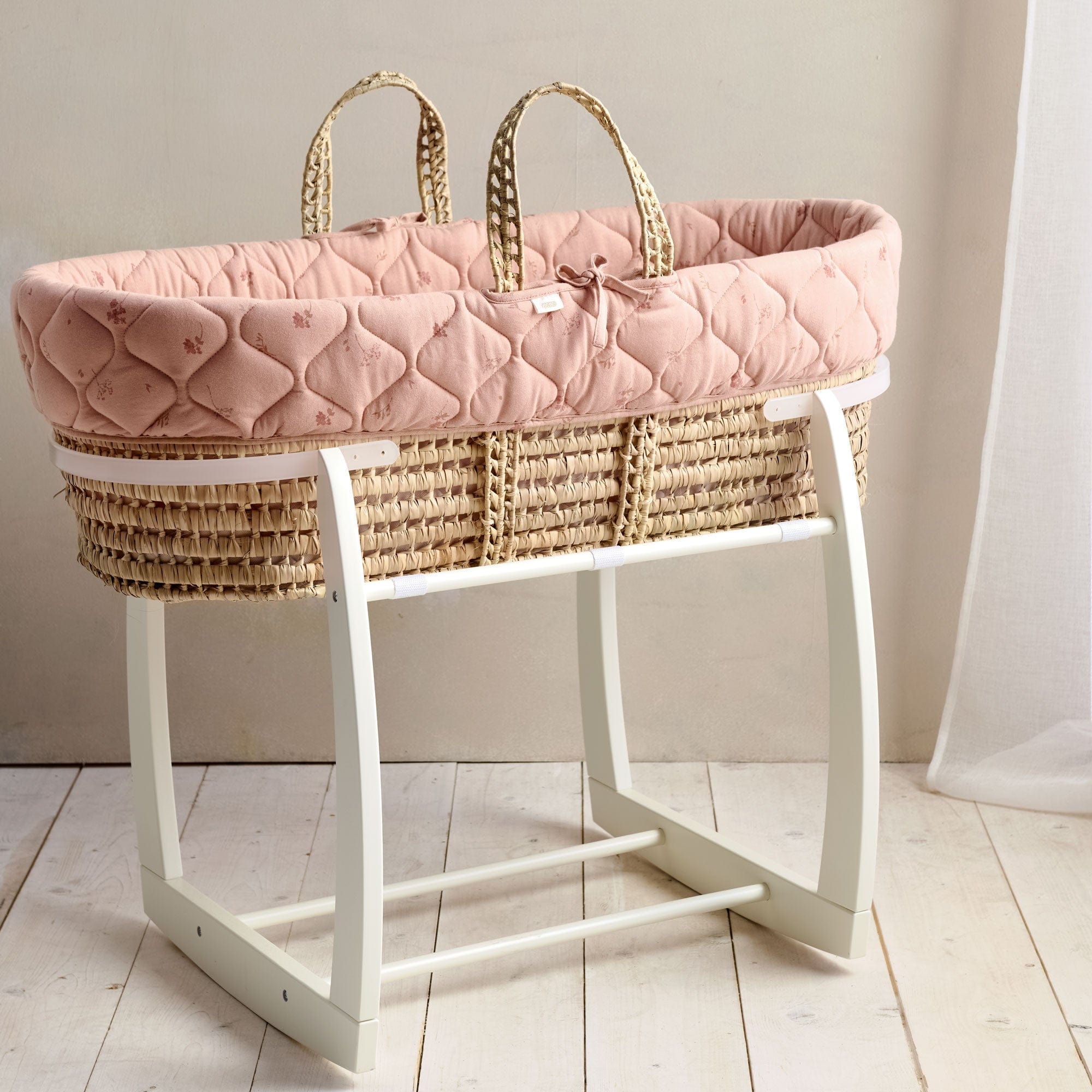Clair De Lune moses baskets Mamas & Papas Welcome to the World Moses Basket - Wildflower