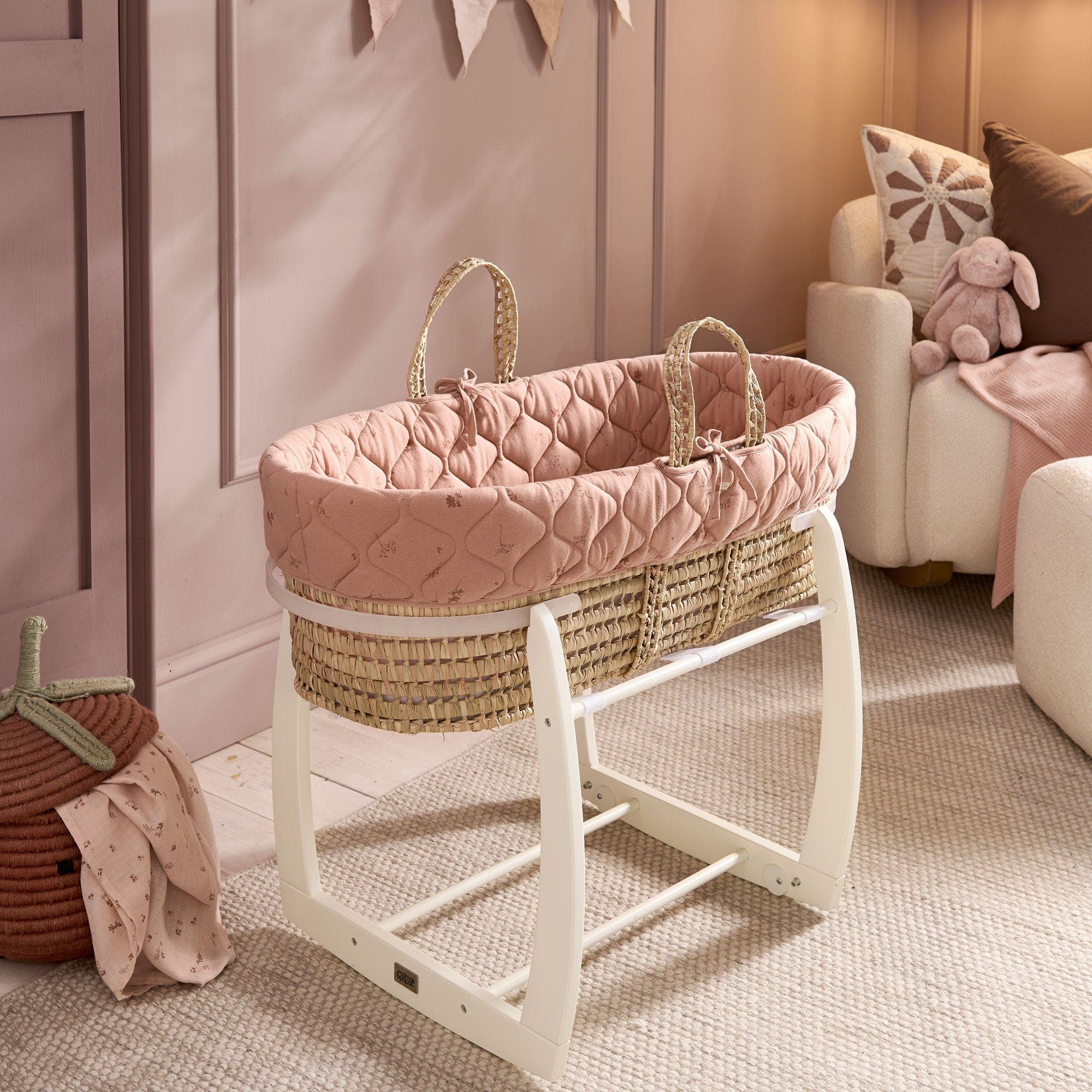 Clair De Lune moses baskets Mamas & Papas Welcome to the World Moses Basket - Wildflower 770302W02-WILD