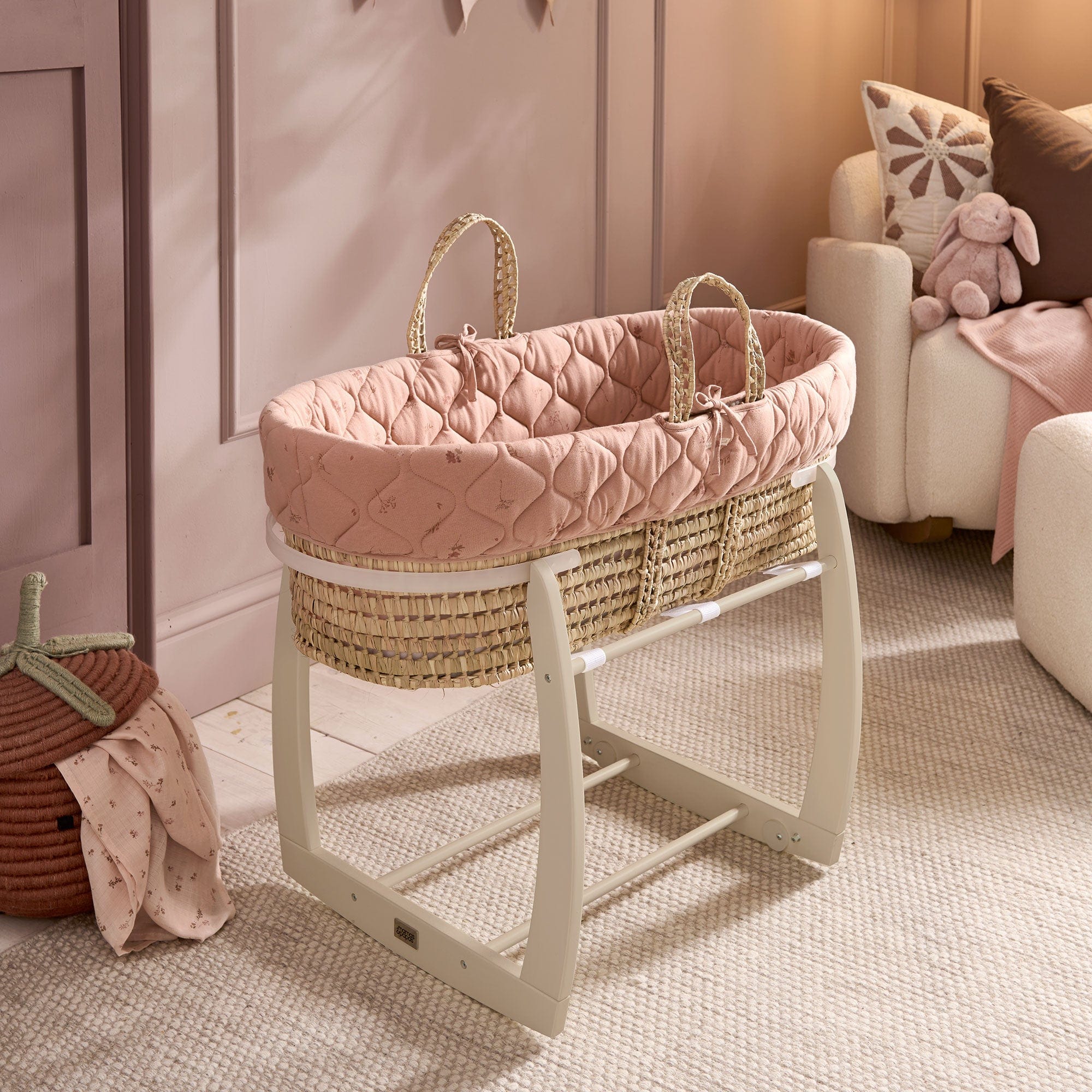 Clair De Lune moses baskets Mamas & Papas Welcome to the World Moses Basket - Wildflower 7703A0100-WILD