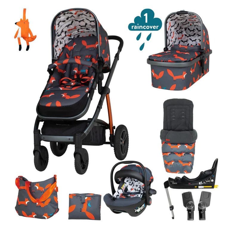 Cosatto travel systems Cosatto Wow 2 All Stage Everything Bundle -Charcoal Mr Fox CT5656