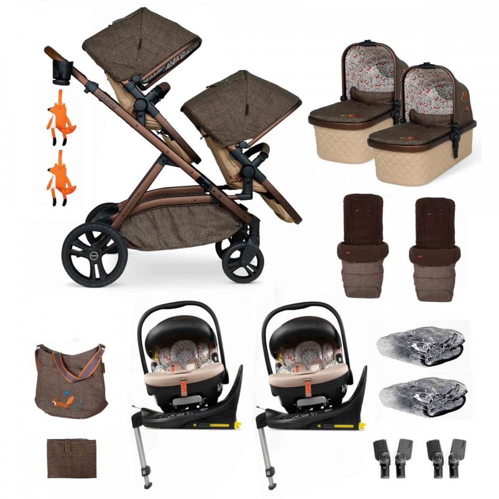 Cosatto travel systems Cosatto Wow XL Rotating Twin Bundle Foxford Hall CT5990