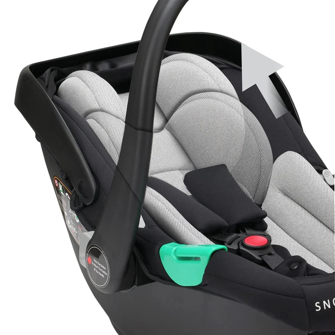 Cozy N Safe baby car seats Cozy N Safe Snowdon i-Size 40-85cm Carrier & Base - Black/Grey EST320