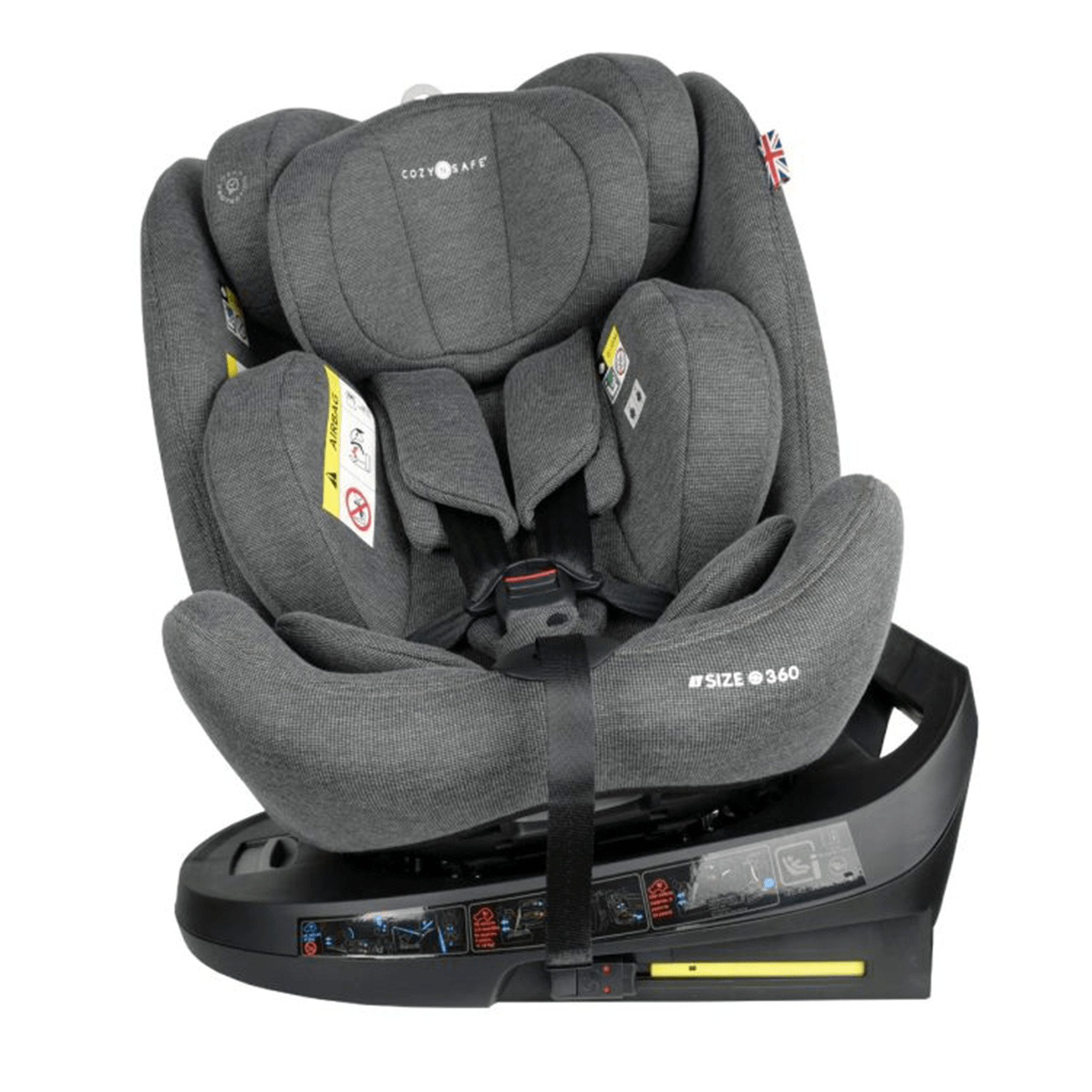 Cozy N Safe baby car seats Cozy N Safe Apollo 360 Group 0+/1/2/3 Car Seat - Moon Grey EST-06