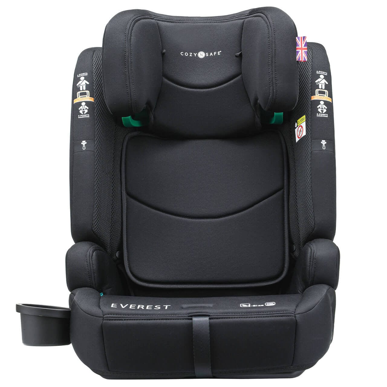 Cozy N Safe Combination Car Seats Cozy N Safe Everest i-Size 76-150cm Child Car Seat- Onyx