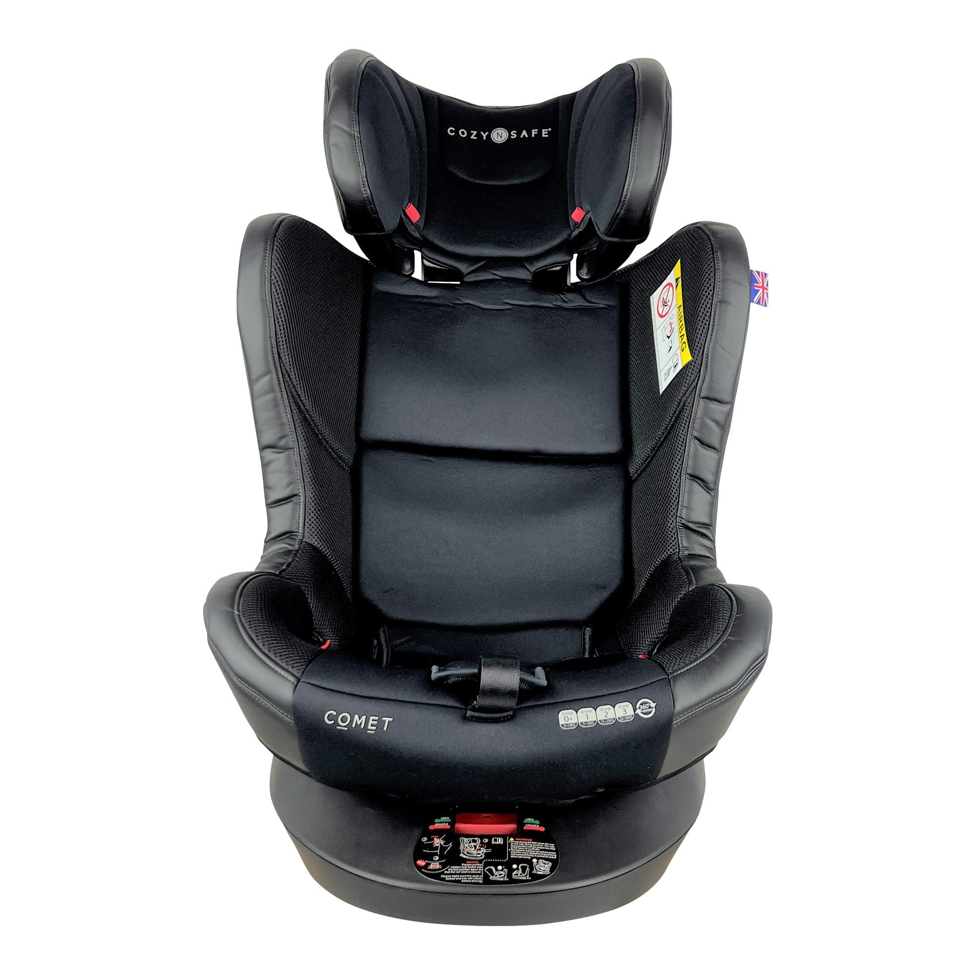 Cozy N Safe combination car seats Cozy N Safe Comet Group 0+/1/2/3 360° Rotation Car Seat in Black EST-230-Comet