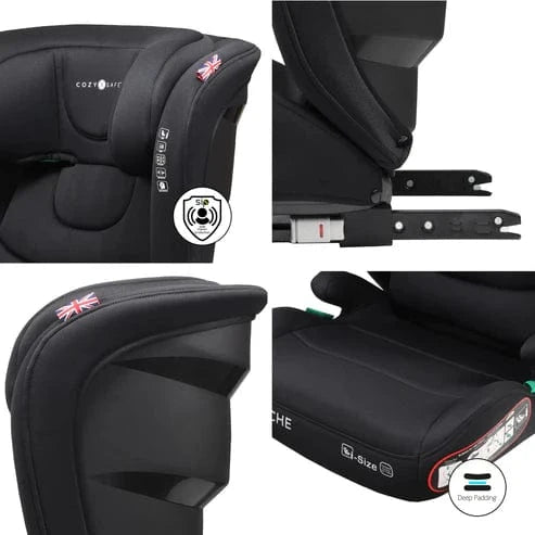 Cozy N Safe highback booster seats Cozy N Safe Apache i-Size 100-150cm - Onyx EST04A