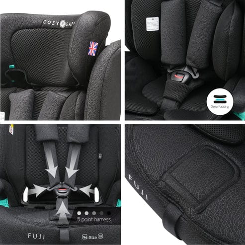 Cozy N Safe highback booster seats Cozy N Safe Fuji i-Size 76-150cm - Onyx EST288