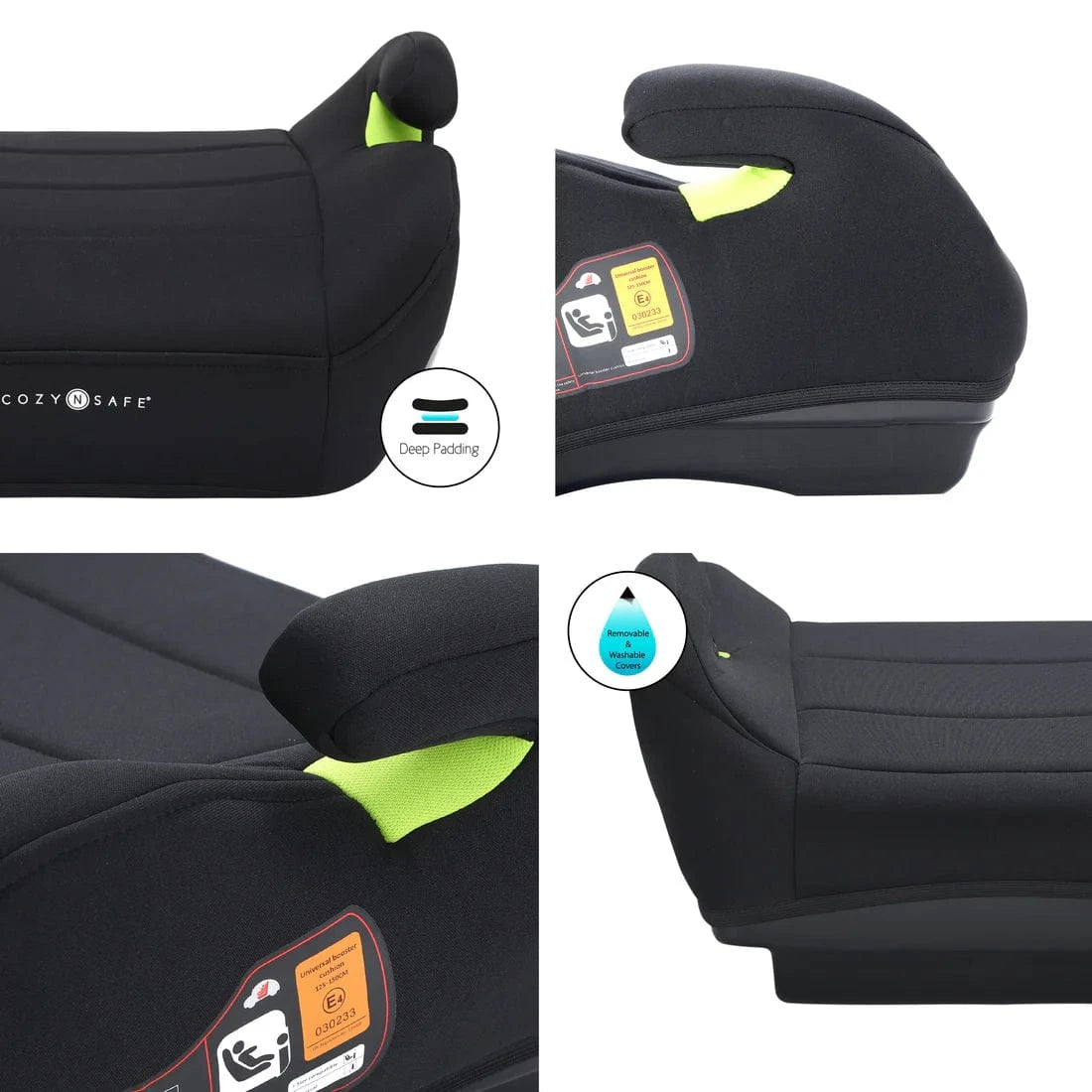 Cozy N Safe highback booster seats Cozy N Safe Kea i-Size 125-150cm Booster - Onyx EST321
