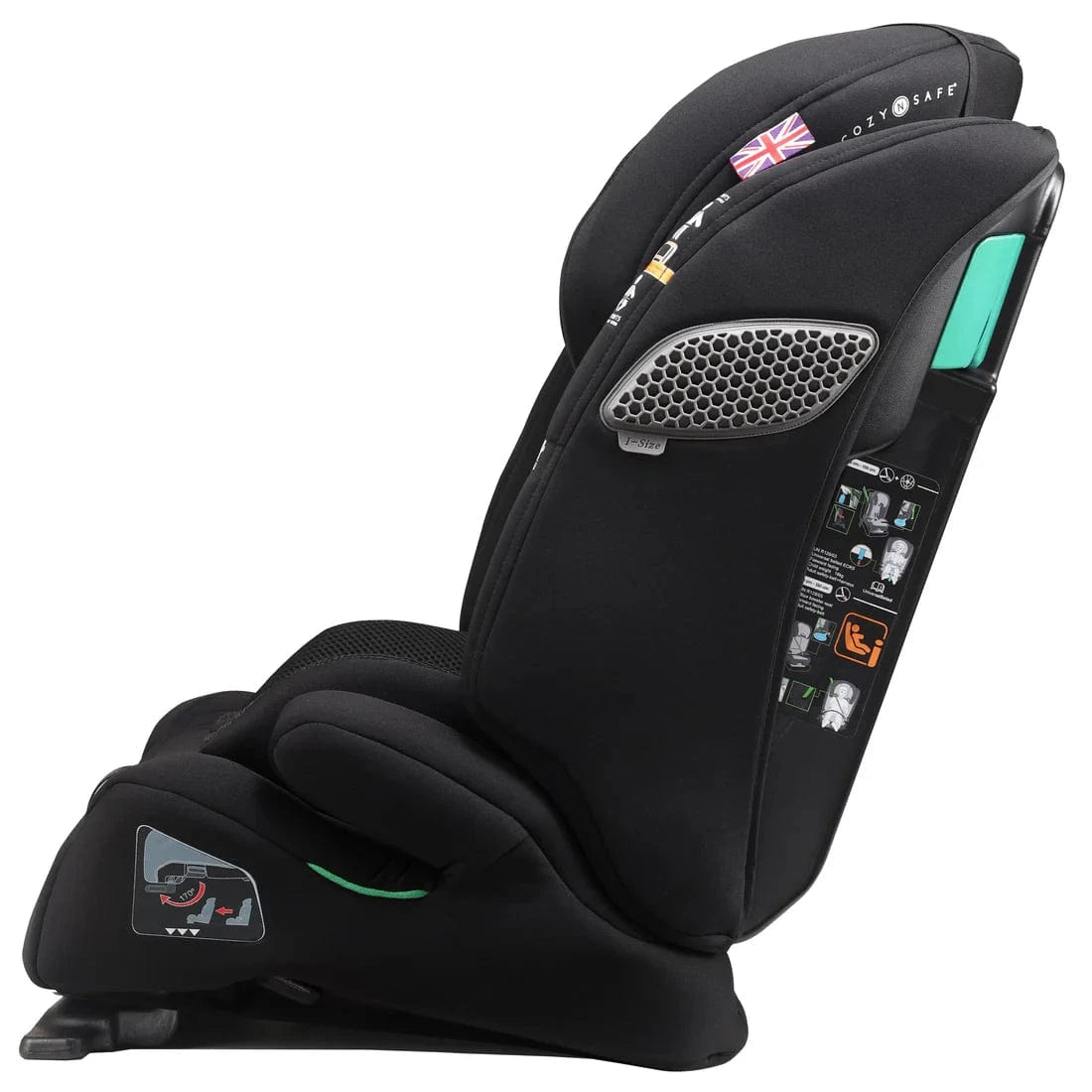 Cozy N Safe highback booster seats Cozy N Safe Logan i-Size 76-150cm - Onyx EST029