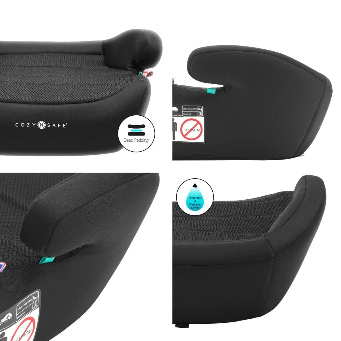 Cozy N Safe highback booster seats Cozy N Safe Neo i-Size Booster - Onyx EST224