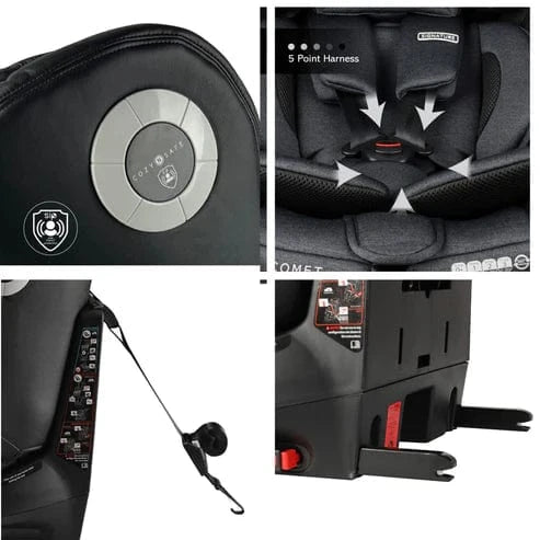 Cozy N Safe swivel car seats Cozy N Safe Comet Group 0+/1/2/3 360° Rotation Car Seat in Graphite EST230-2