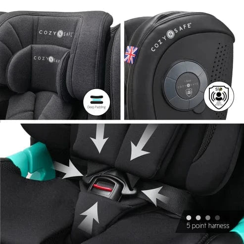 Cozy N Safe swivel car seats Cozy N Safe Comet i-Size 360° Rotation Car Seat- Graphite EST316-1