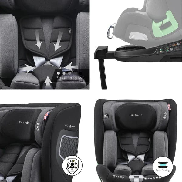 Cozy N Safe swivel car seats Cozy n Safe Omega i-Size 40-150cm - Onyx EST03