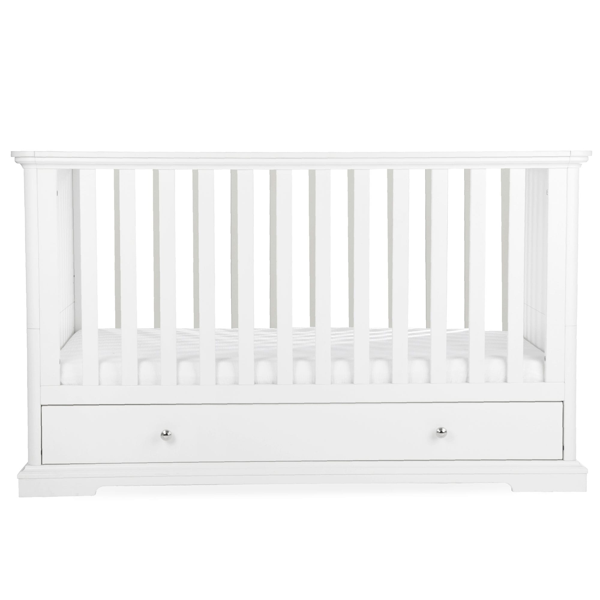 CuddleCo cribs Cuddleco Beaumont Low Cotbed - White FRN/CUD/154985