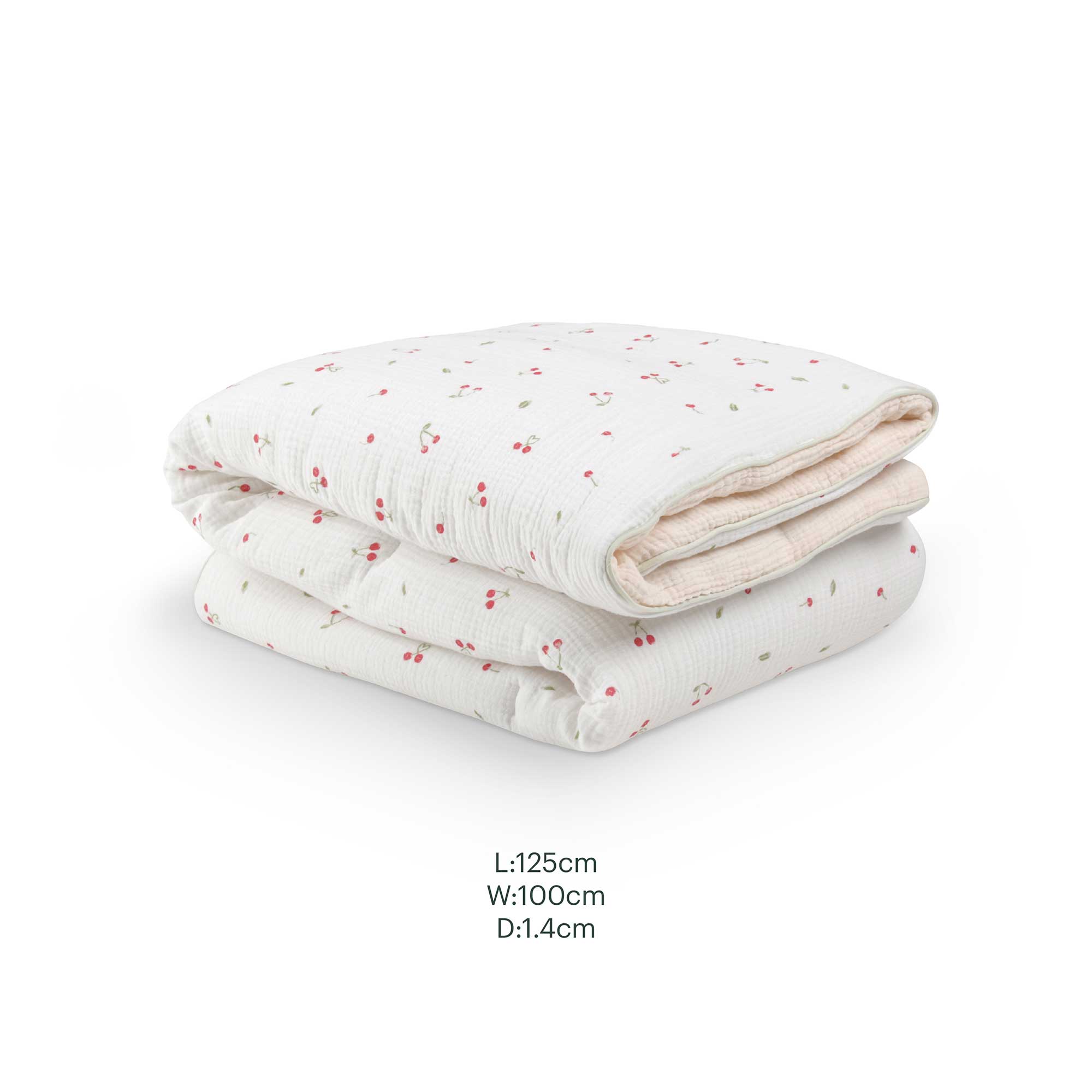 CuddleCo nursery bedding sets CuddleCo 4pc Cot Bed Bedding Set - Ditsy Cherry BED/CUD/154497