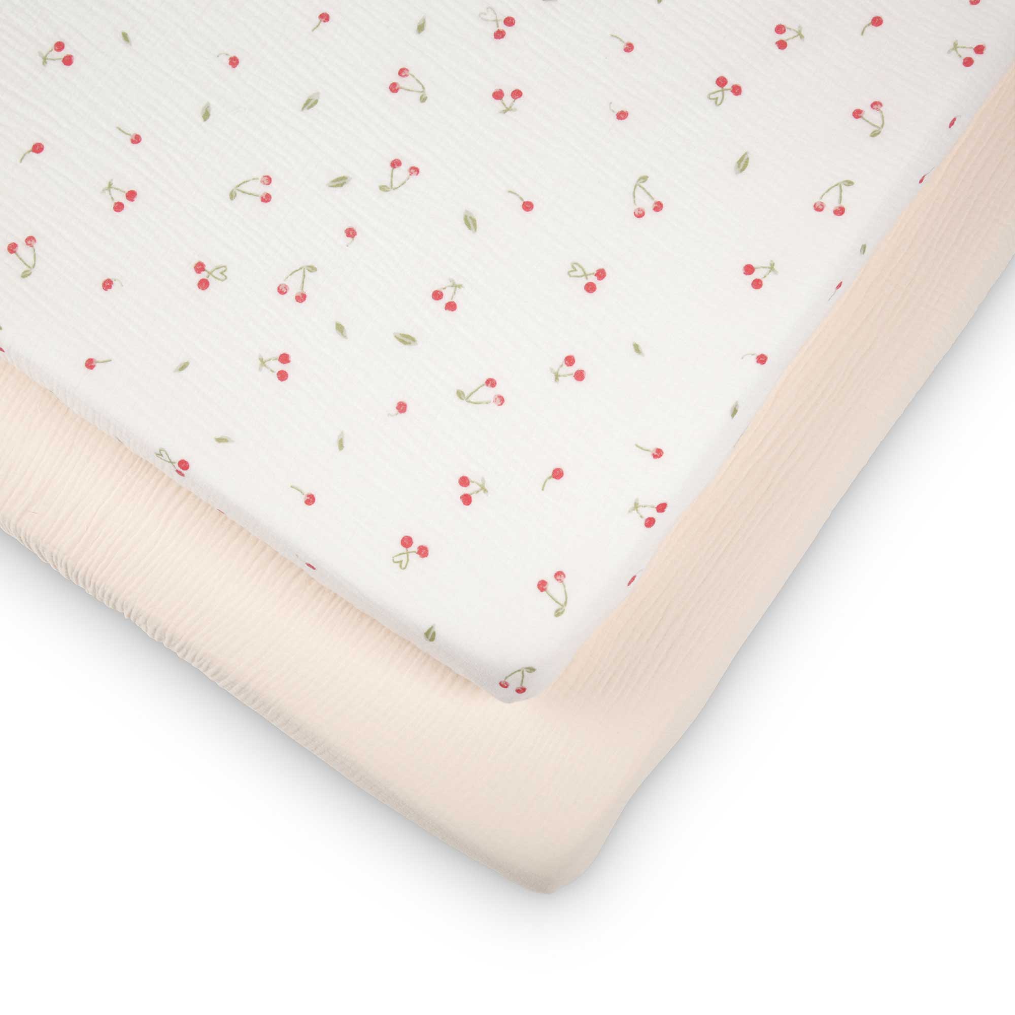 CuddleCo nursery bedding sets CuddleCo 4pc Cot Bed Bedding Set - Ditsy Cherry BED/CUD/154497