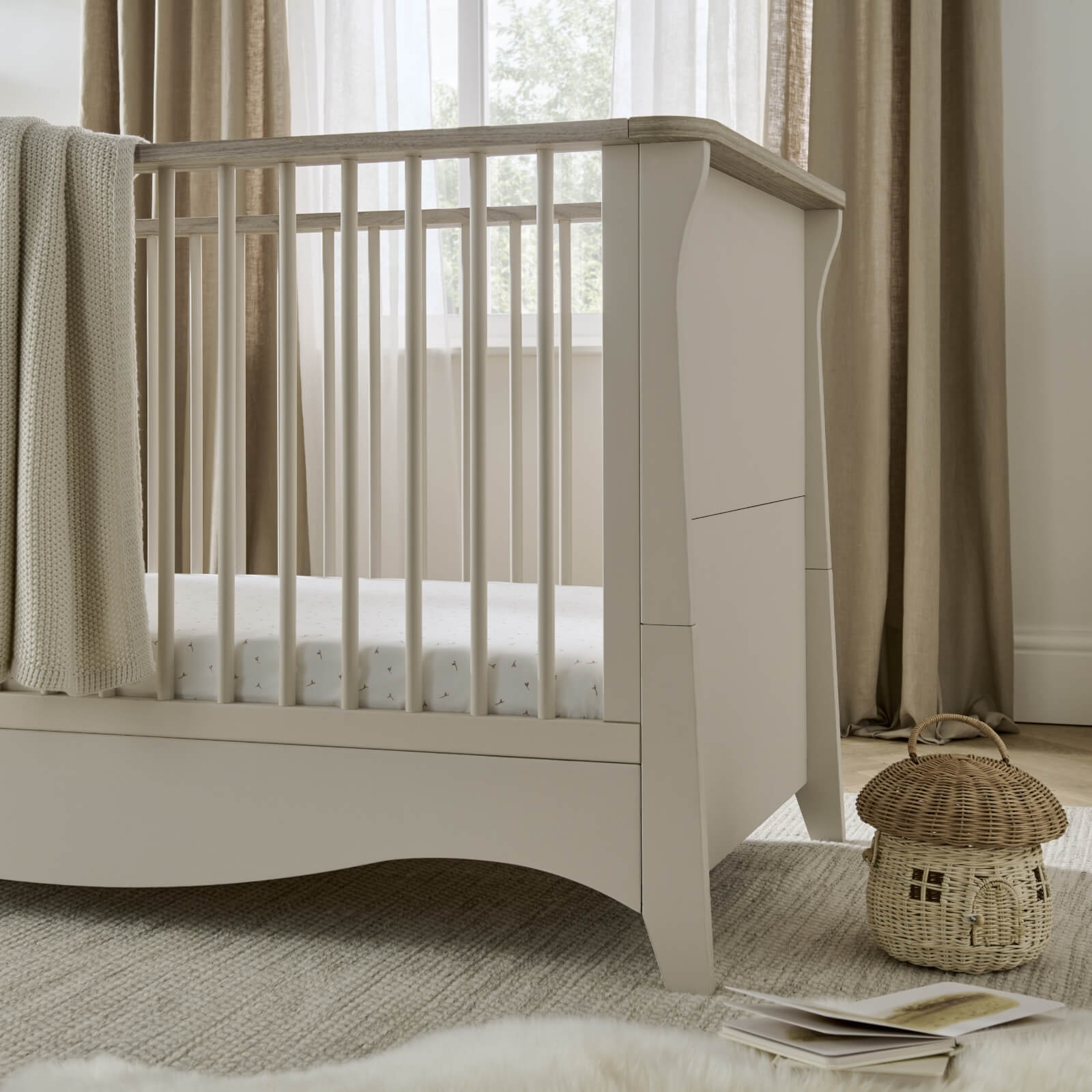 CuddleCo Nursery Room Sets CuddleCo Clara 2 Piece Nursery Furniture Set - Cashmere