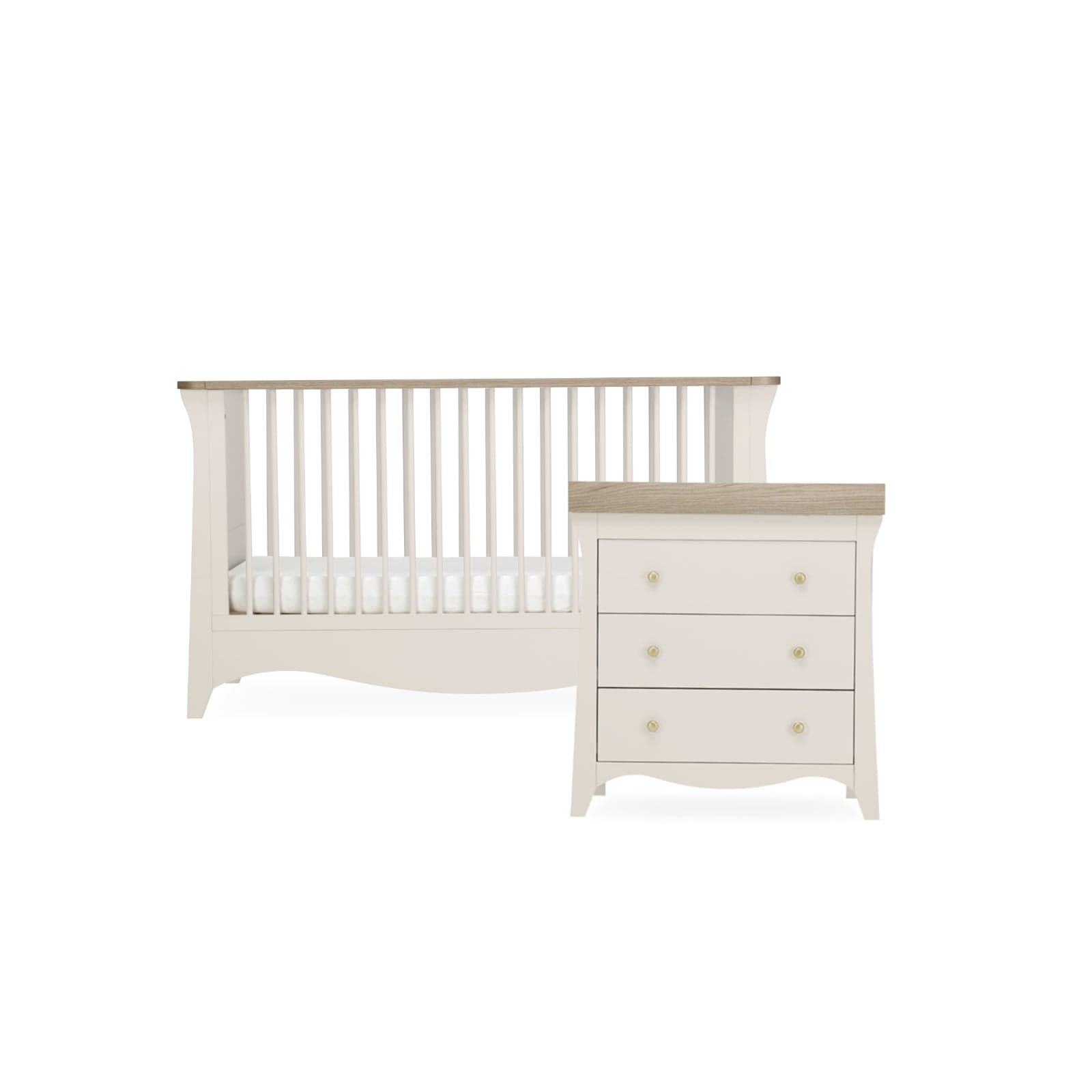 CuddleCo Nursery Room Sets CuddleCo Clara 2 Piece Nursery Furniture Set - Cashmere