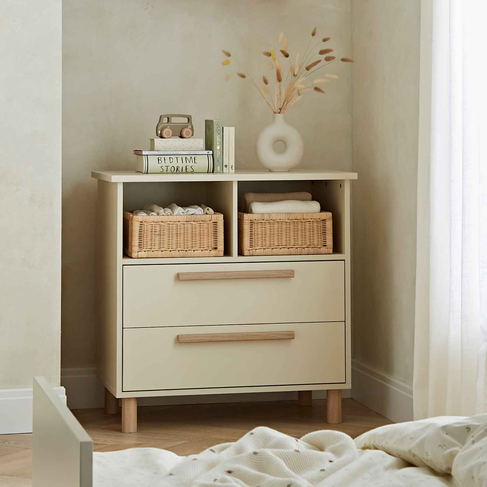 CuddleCo nursery room sets CuddleCo Harper 3 Piece Set - Cream
