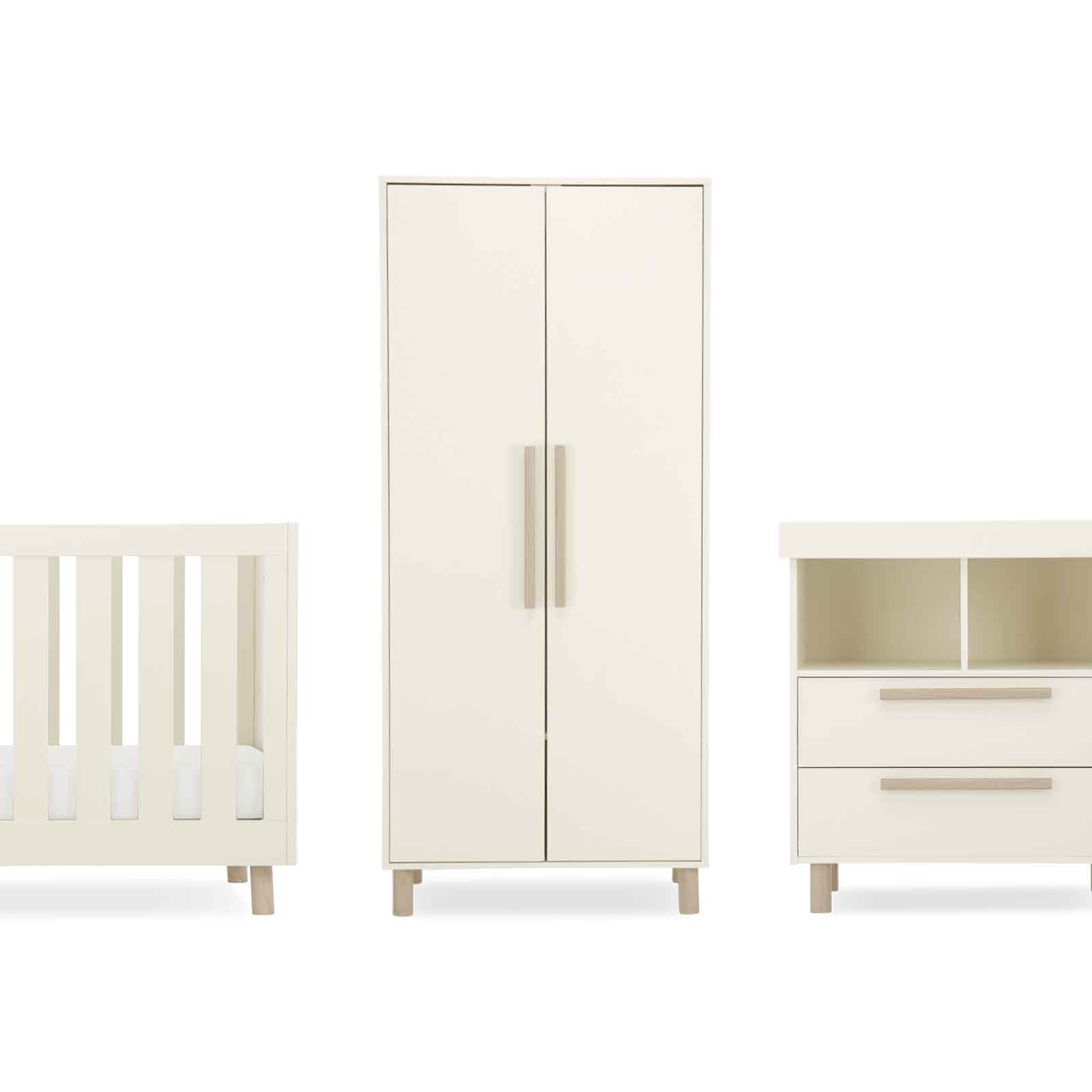 CuddleCo nursery room sets CuddleCo Harper 3 Piece Set - Cream