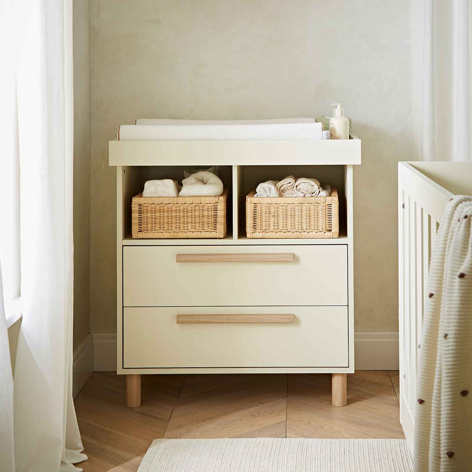 CuddleCo nursery room sets CuddleCo Harper 3 Piece Set - Cream