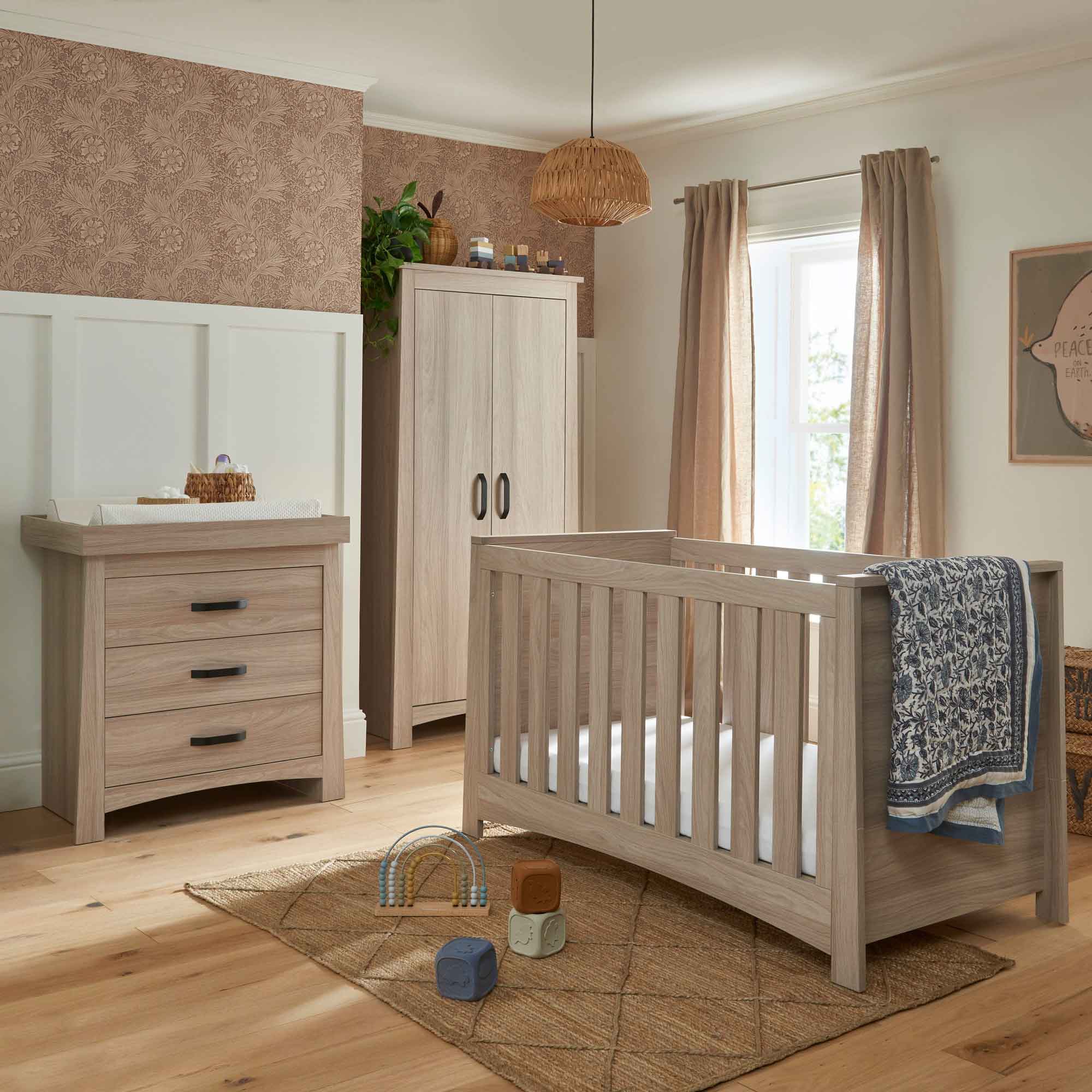 CuddleCo nursery room sets CuddleCo Isla 3 Piece Set - Ash