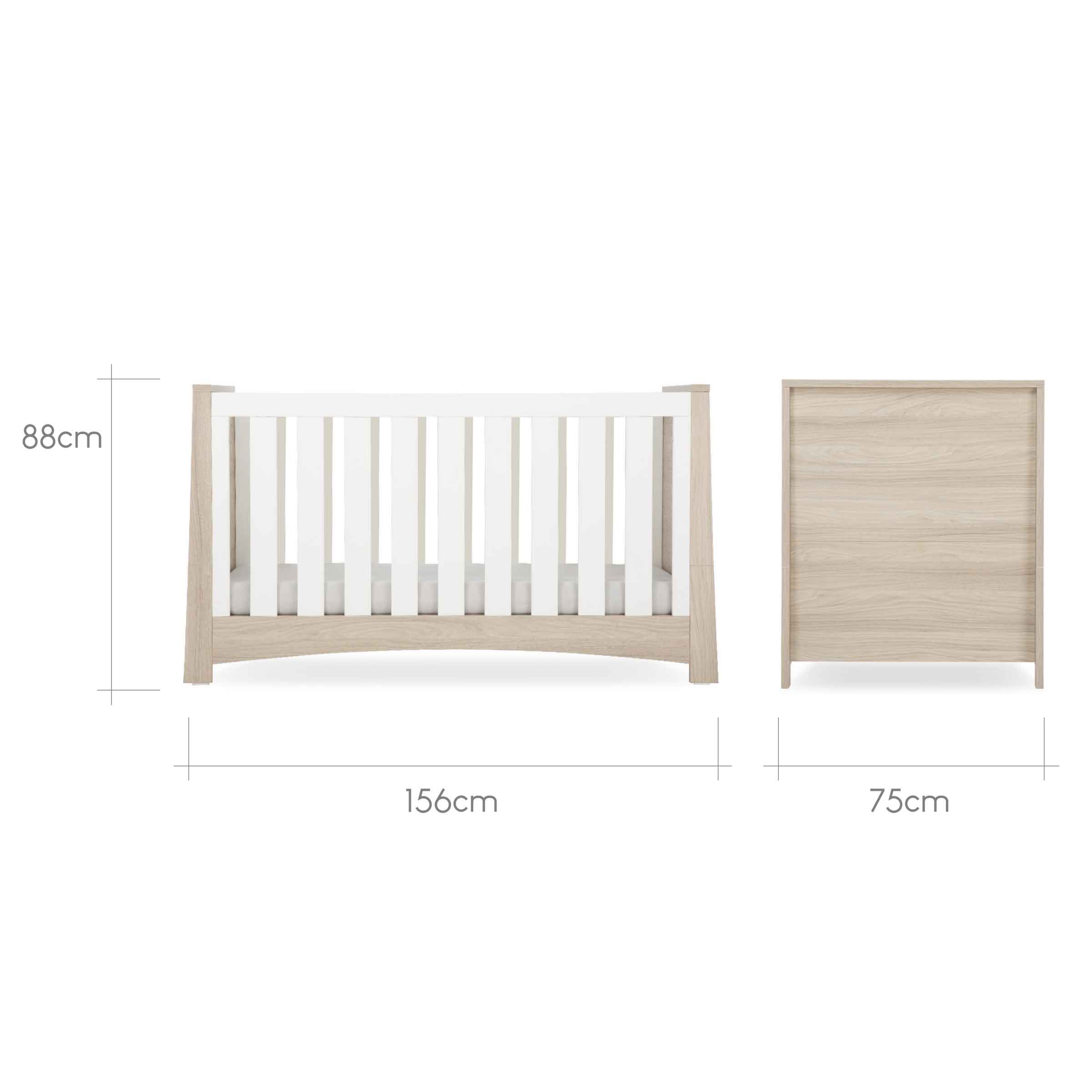 CuddleCo nursery room sets CuddleCo Lana 3 Piece Set - Ash/White