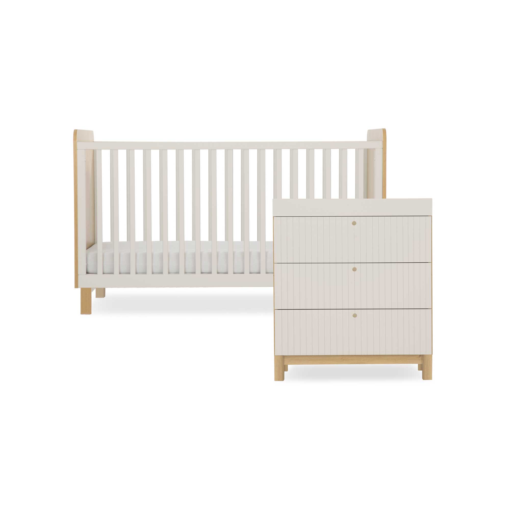 CuddleCo nursery room sets CuddleCo Remi 2 Piece Set - Oak/Cashmere