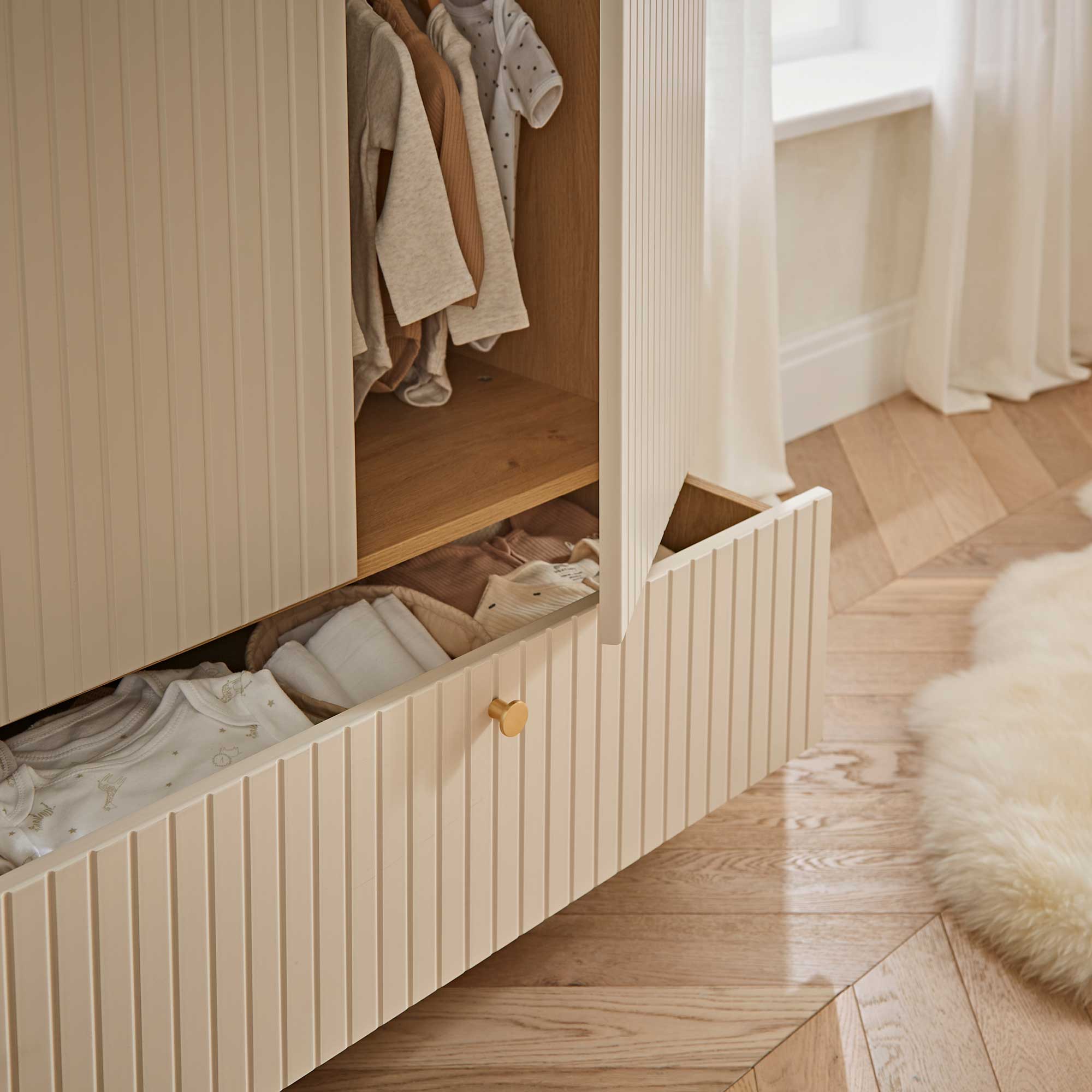 CuddleCo nursery room sets CuddleCo Remi 3 Piece Set - Oak/Cashmere