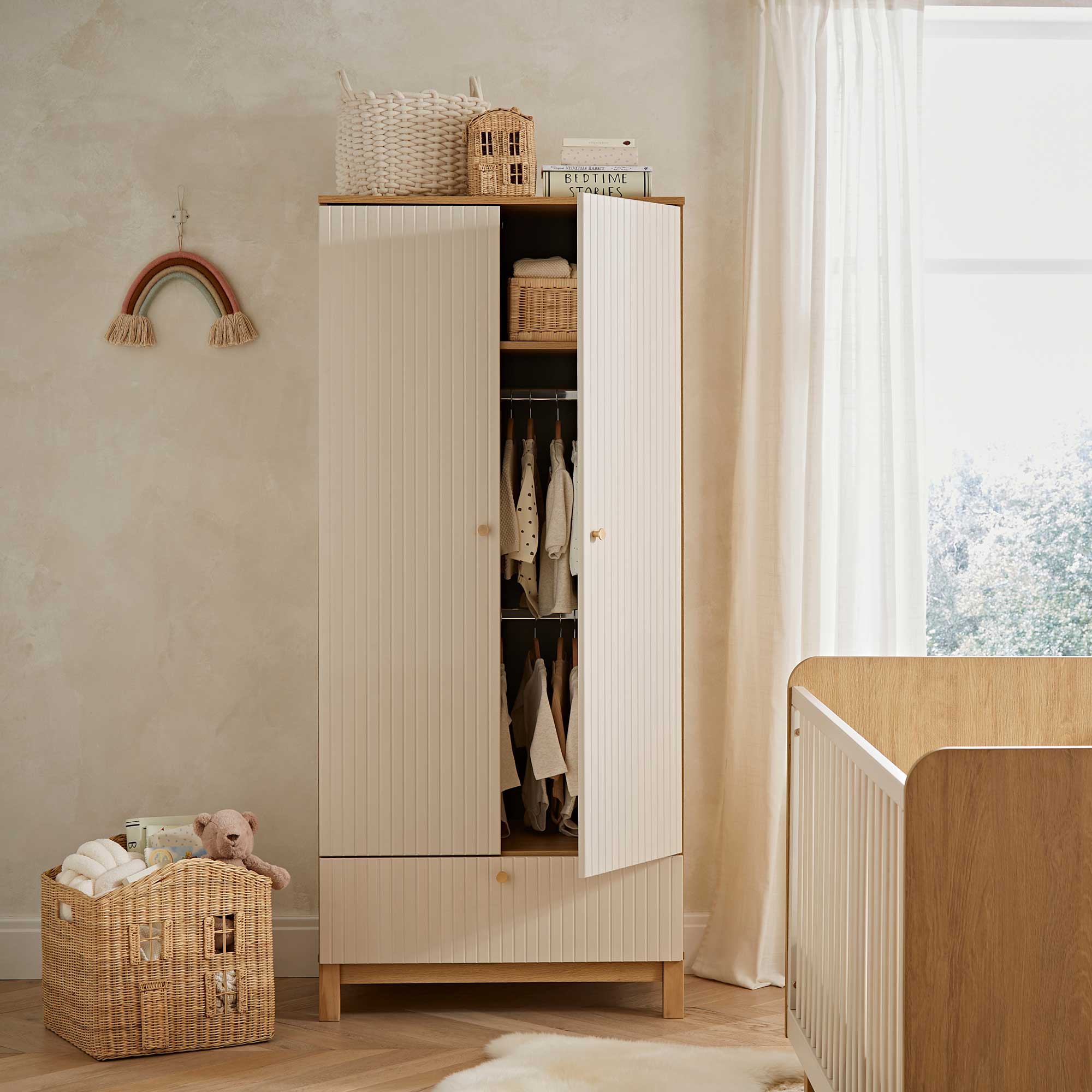 CuddleCo nursery room sets CuddleCo Remi 3 Piece Set - Oak/Cashmere