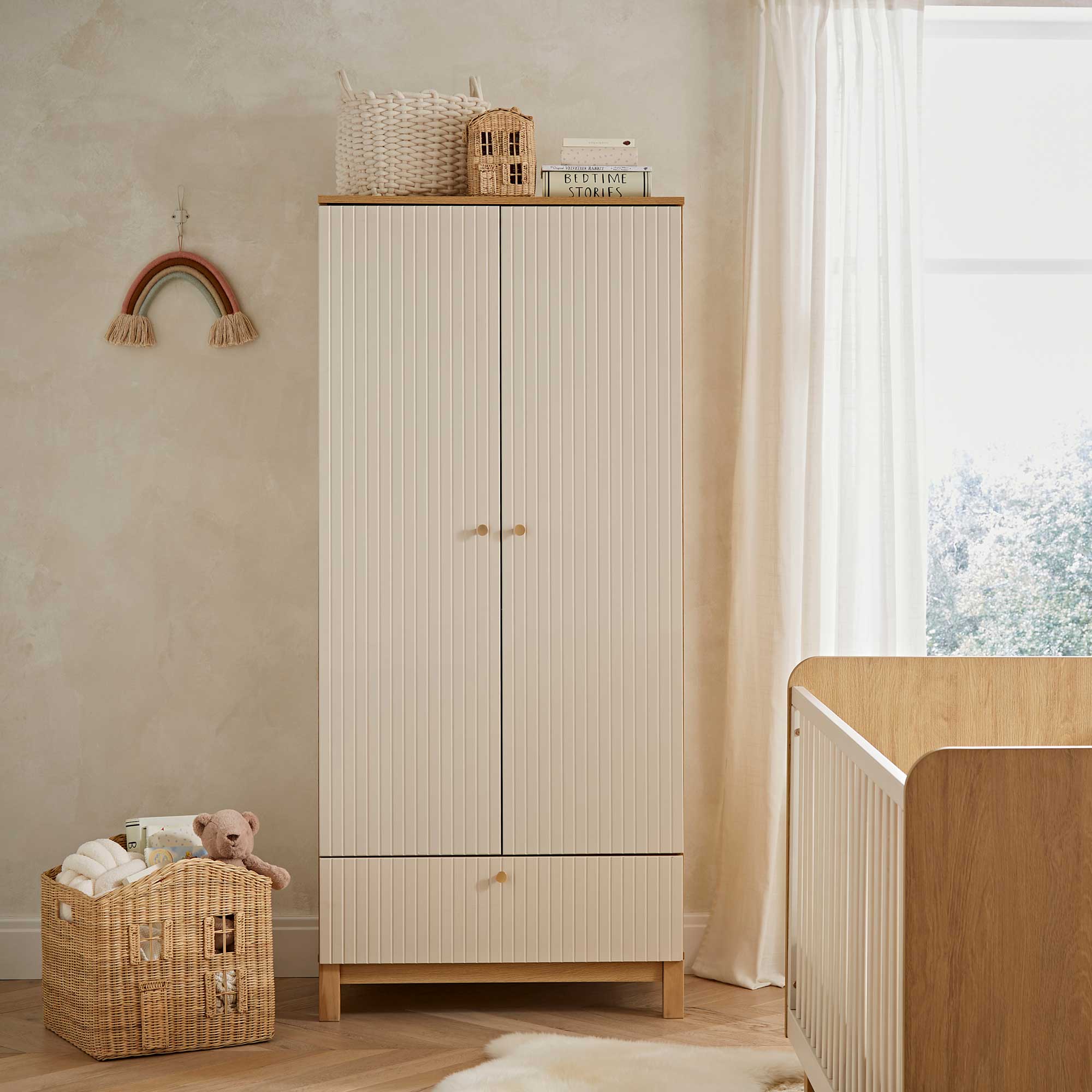 CuddleCo nursery room sets CuddleCo Remi 3 Piece Set - Oak/Cashmere