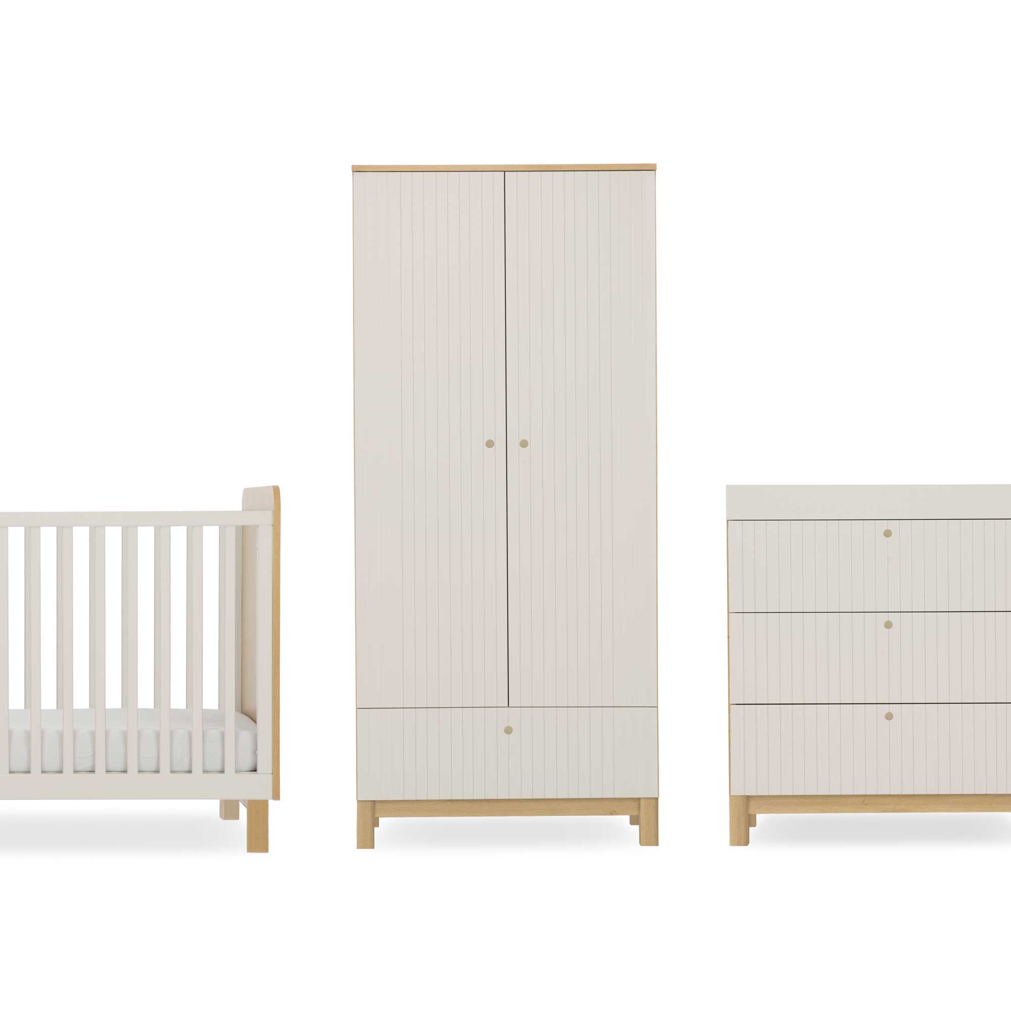 CuddleCo nursery room sets CuddleCo Remi 3 Piece Set - Oak/Cashmere