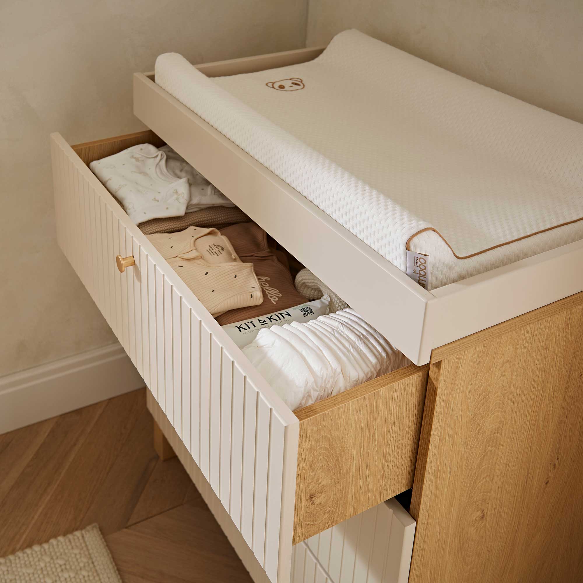 CuddleCo nursery room sets CuddleCo Remi 3 Piece Set - Oak/Cashmere