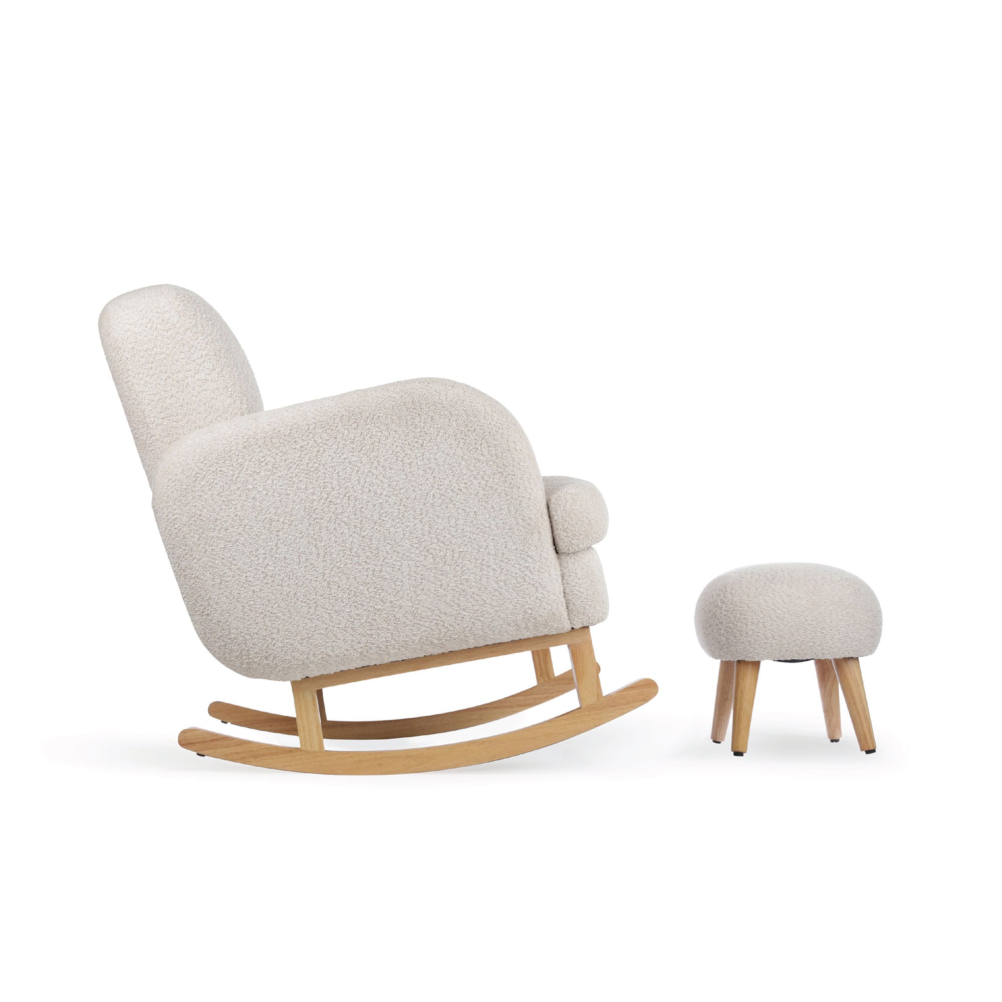 CuddleCo nursing chairs CuddleCo Etta Cuddle Chair - Boucle Mushroom