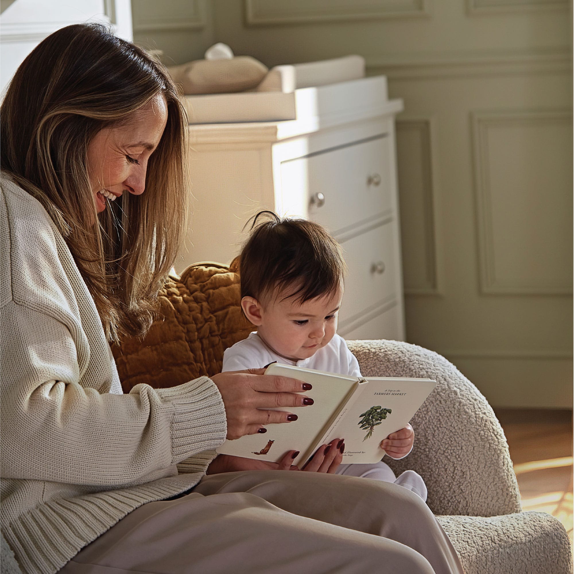 CuddleCo nursing chairs CuddleCo Etta Cuddle Chair - Boucle Off-White
