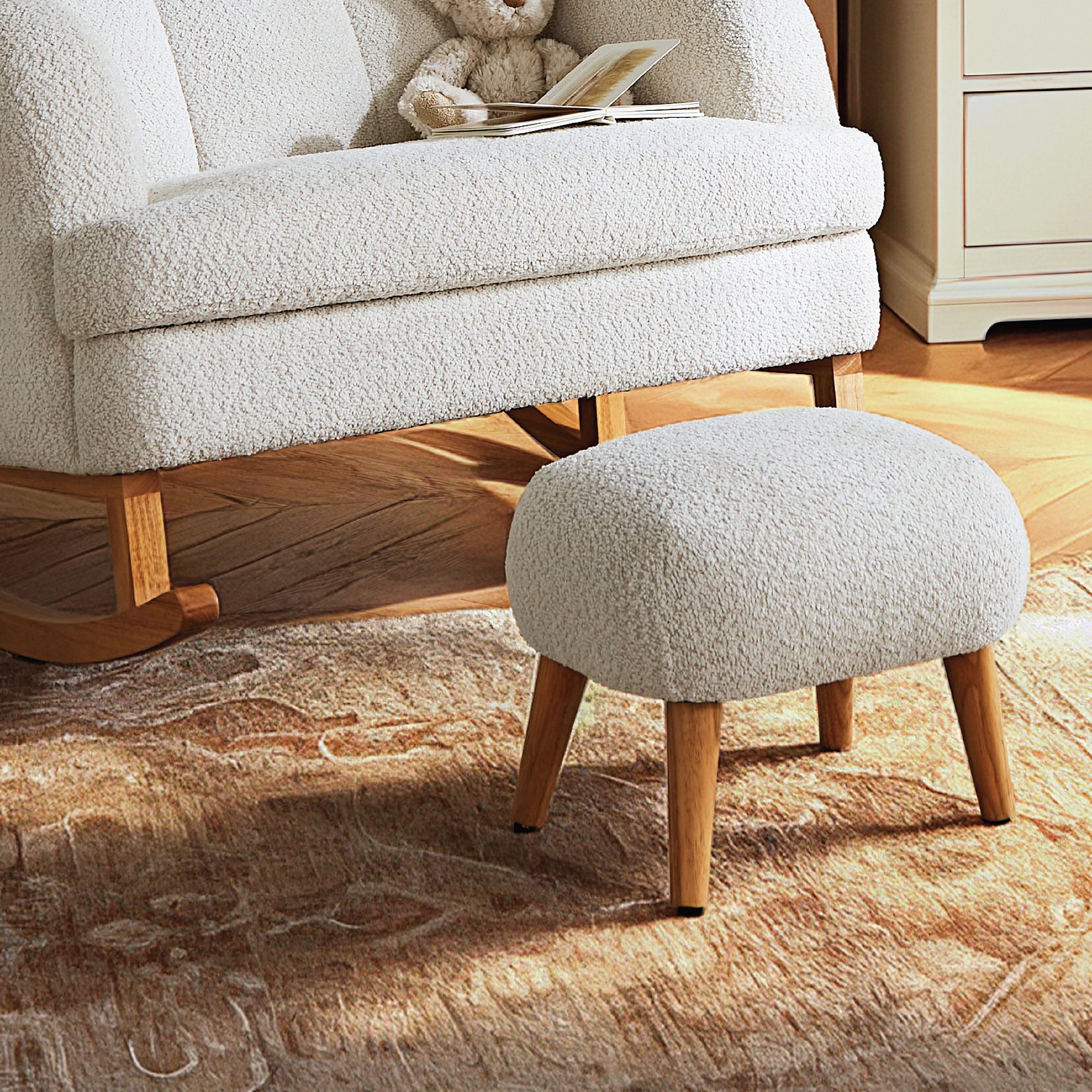 CuddleCo nursing chairs CuddleCo Etta Cuddle Chair - Boucle Off-White