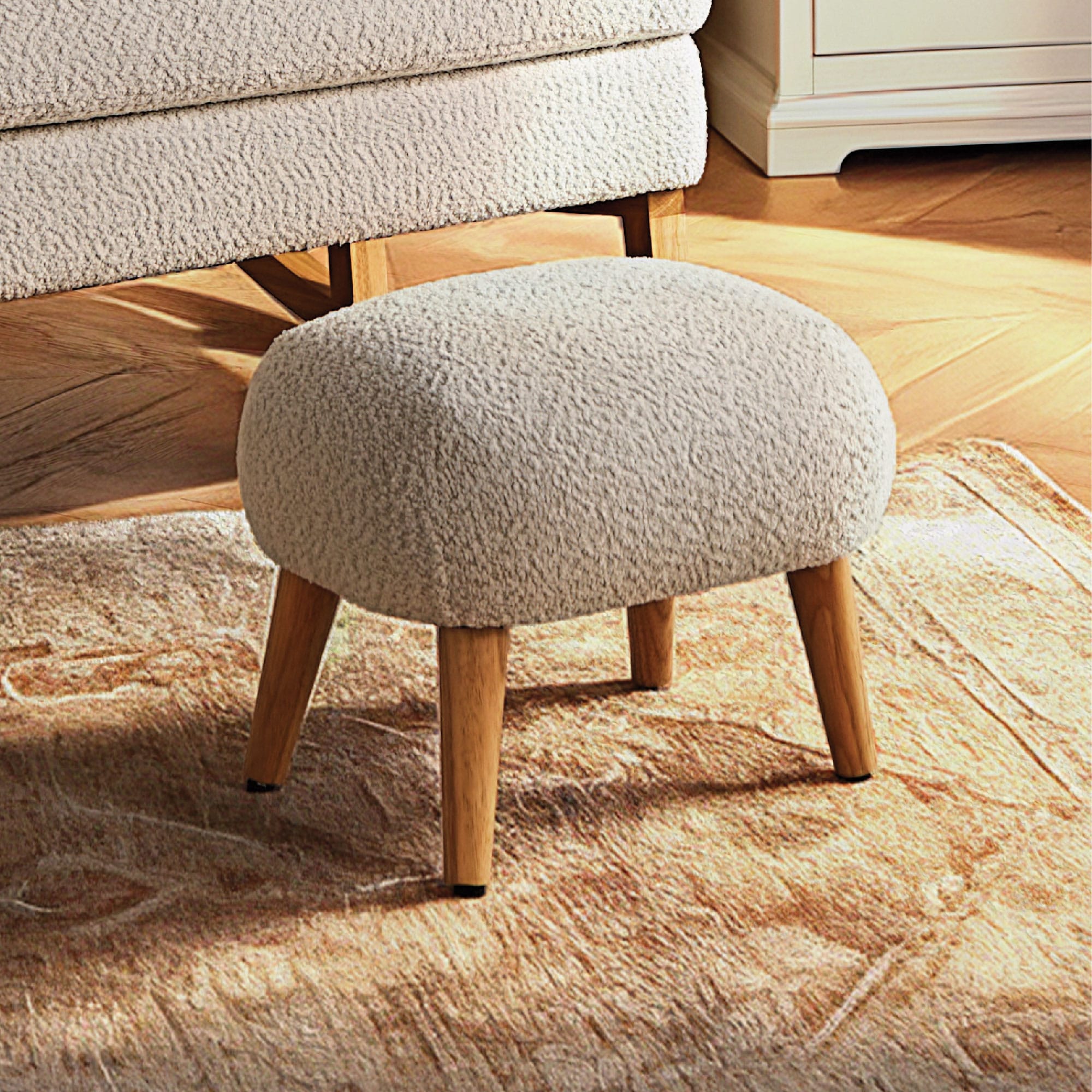 CuddleCo nursing chairs CuddleCo Etta Nursing Chair - Boucle Mushroom