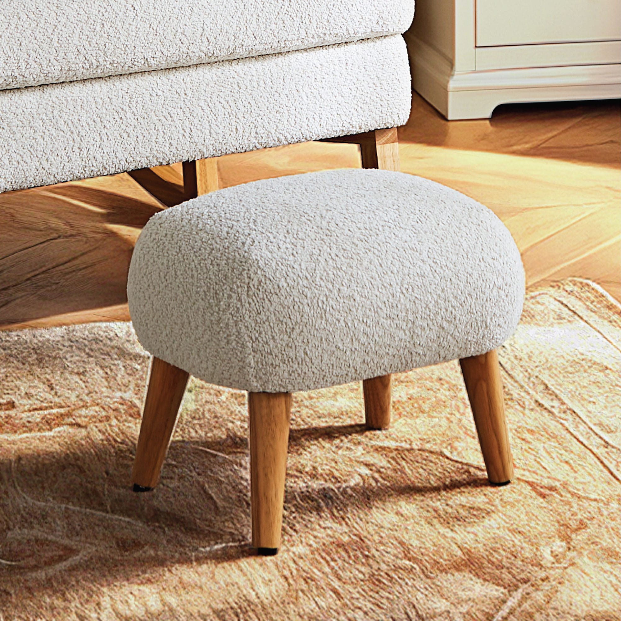 CuddleCo nursing chairs CuddleCo Etta Nursing Chair - Boucle Off-White
